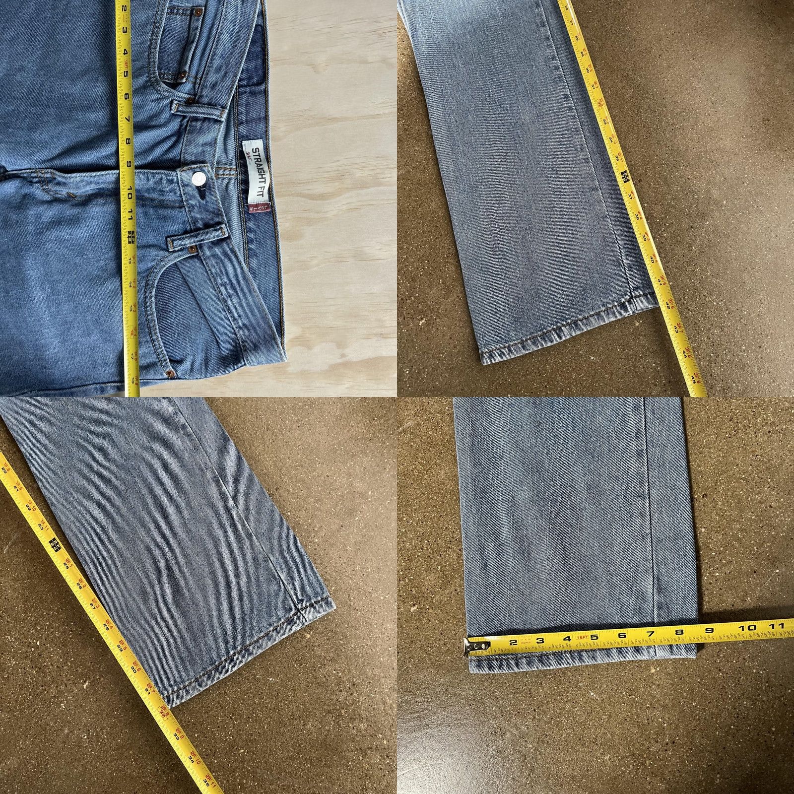 Levi's Levi's 505 Jeans Mens Medium Wash Blue Denim Straight Zip Fly 32x32 Size US 32 / EU 48 - 8 Thumbnail