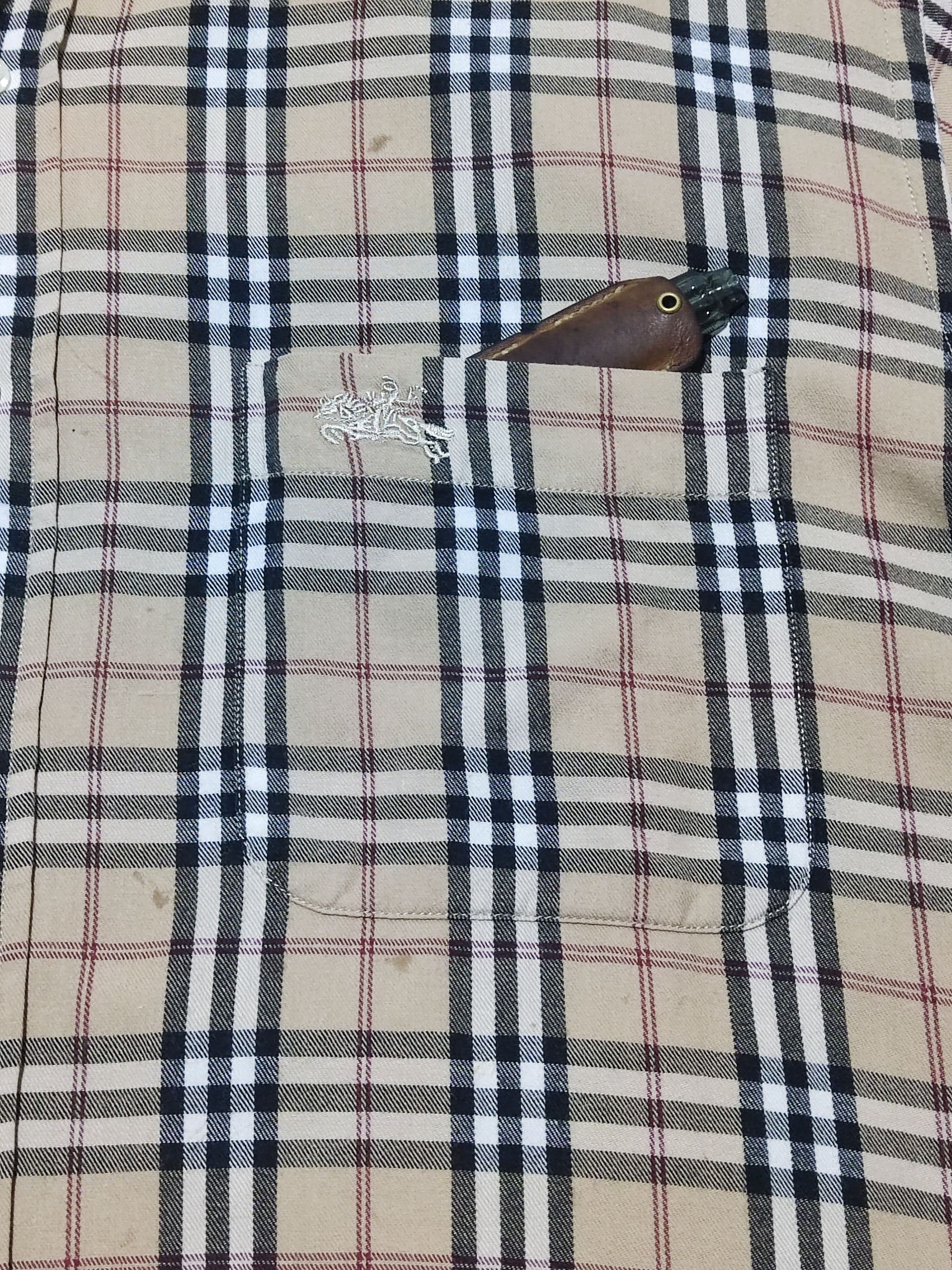 Burberry Vintage 80 Blueberrys Rodeo Club Nova Check Single Stitch Size US L / EU 52-54 / 3 - 5 Thumbnail