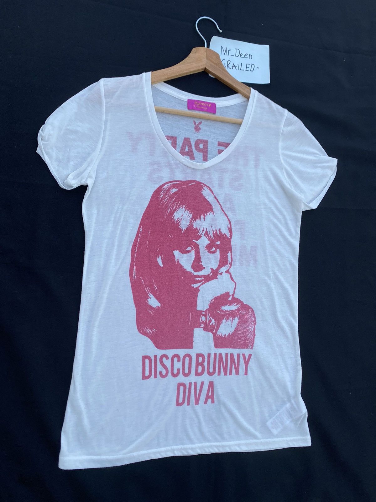 Playboy Rare Vintage Playboy Disco Bunny Diva T shirt Size M / US 6-8 / IT 42-44 - 2 Thumbnail