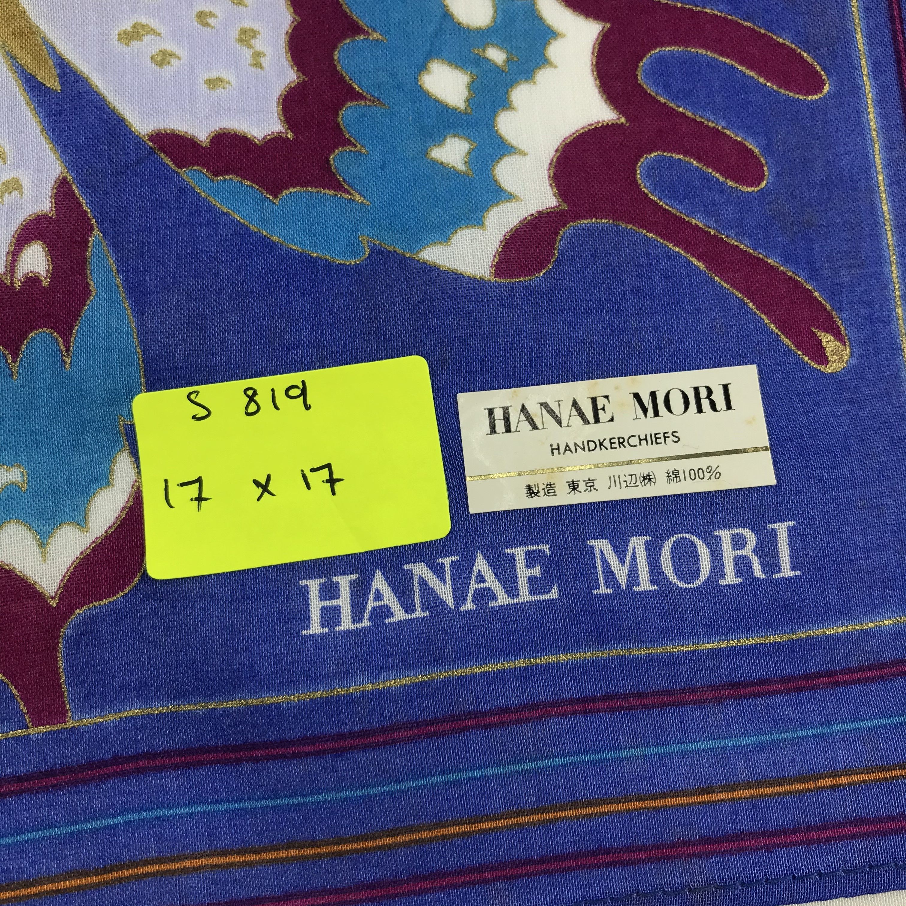 Hanae Mori × Vintage Hanae Mori Bandana / Handkerchief / Neckerchief - S819 Size ONE SIZE - 5 Thumbnail