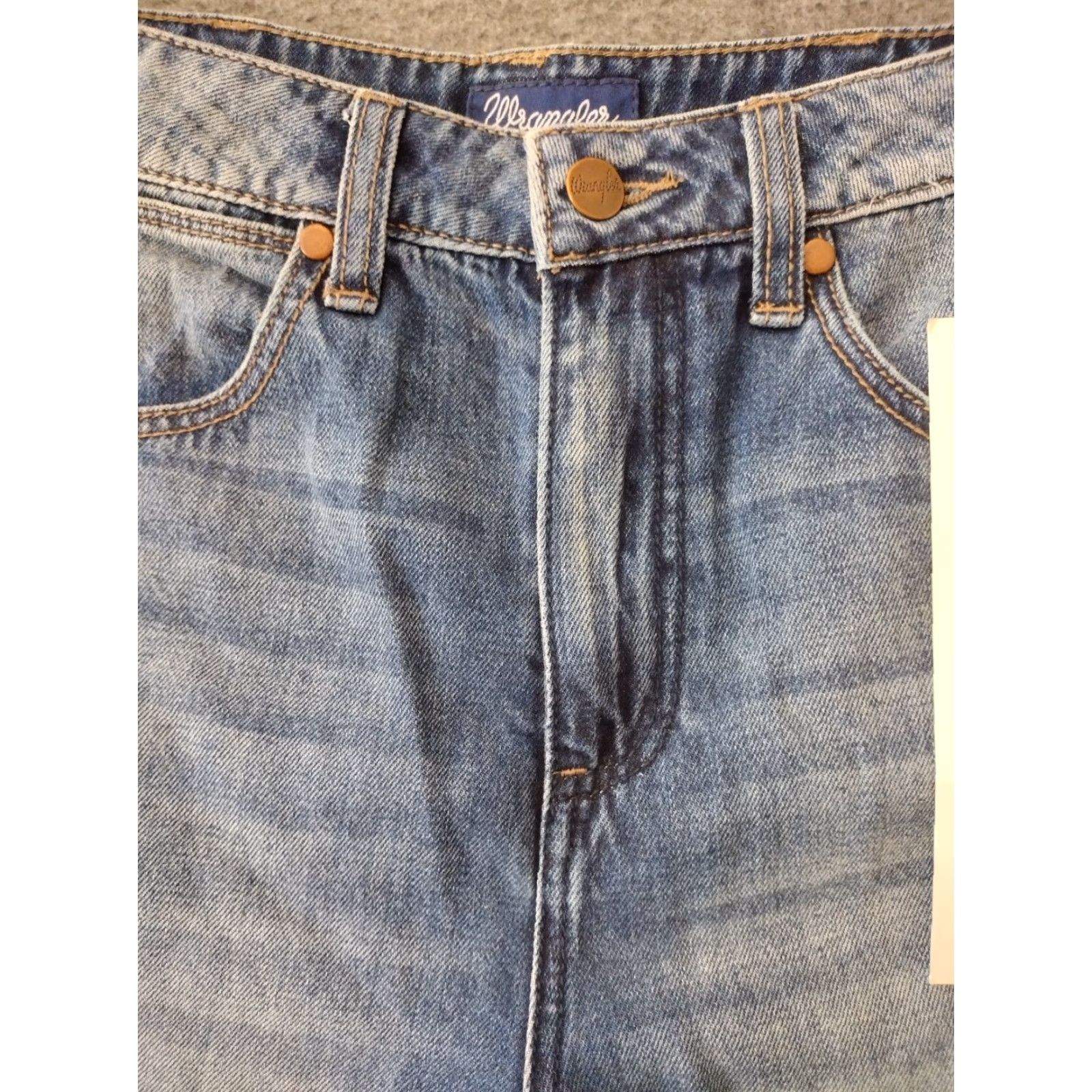 Wrangler Wrangler Jeans 28x38 Denim Distressed High Rise Tapered Leg 5-Pocket Womens Cowboy Style MLeans 80s-90s? Size 28" / US 6 / IT 42 - 3 Thumbnail