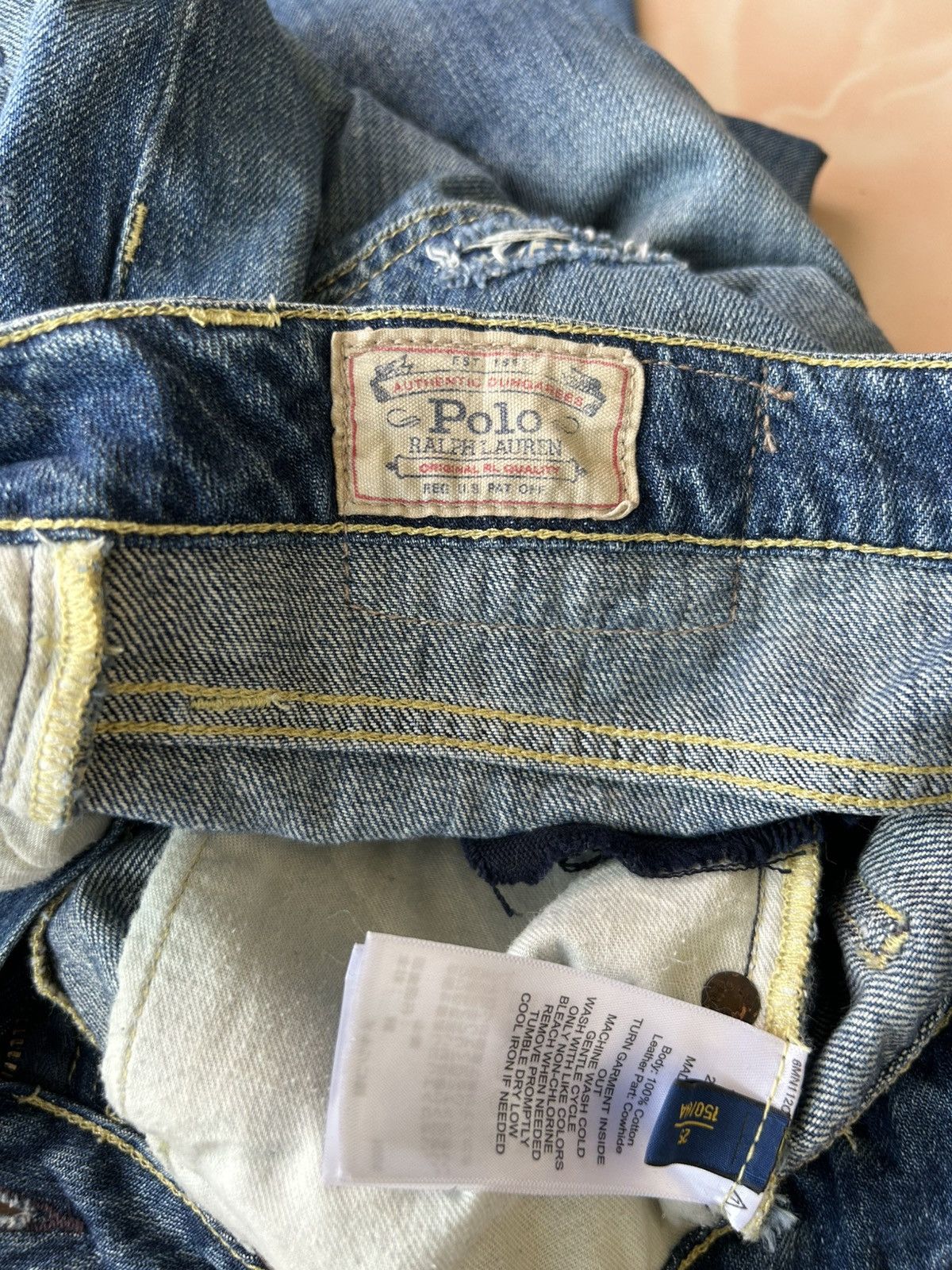 Polo Ralph Lauren Polo Ralph Lauren Astor Boyfriend Slim Fit Patchwork Jeans Size US 26 / EU 42 - 17 Thumbnail