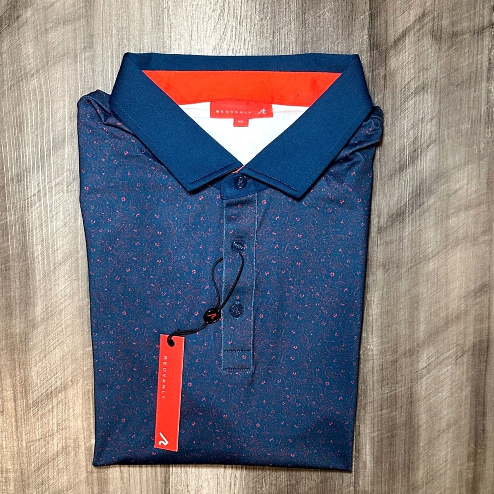 Vintage Redvanly Belmont Floral PurePoly Performance Stretch Admiral Golf Polo XL Mens Shirt Size US XL / EU 56 / 4 - 2 Thumbnail