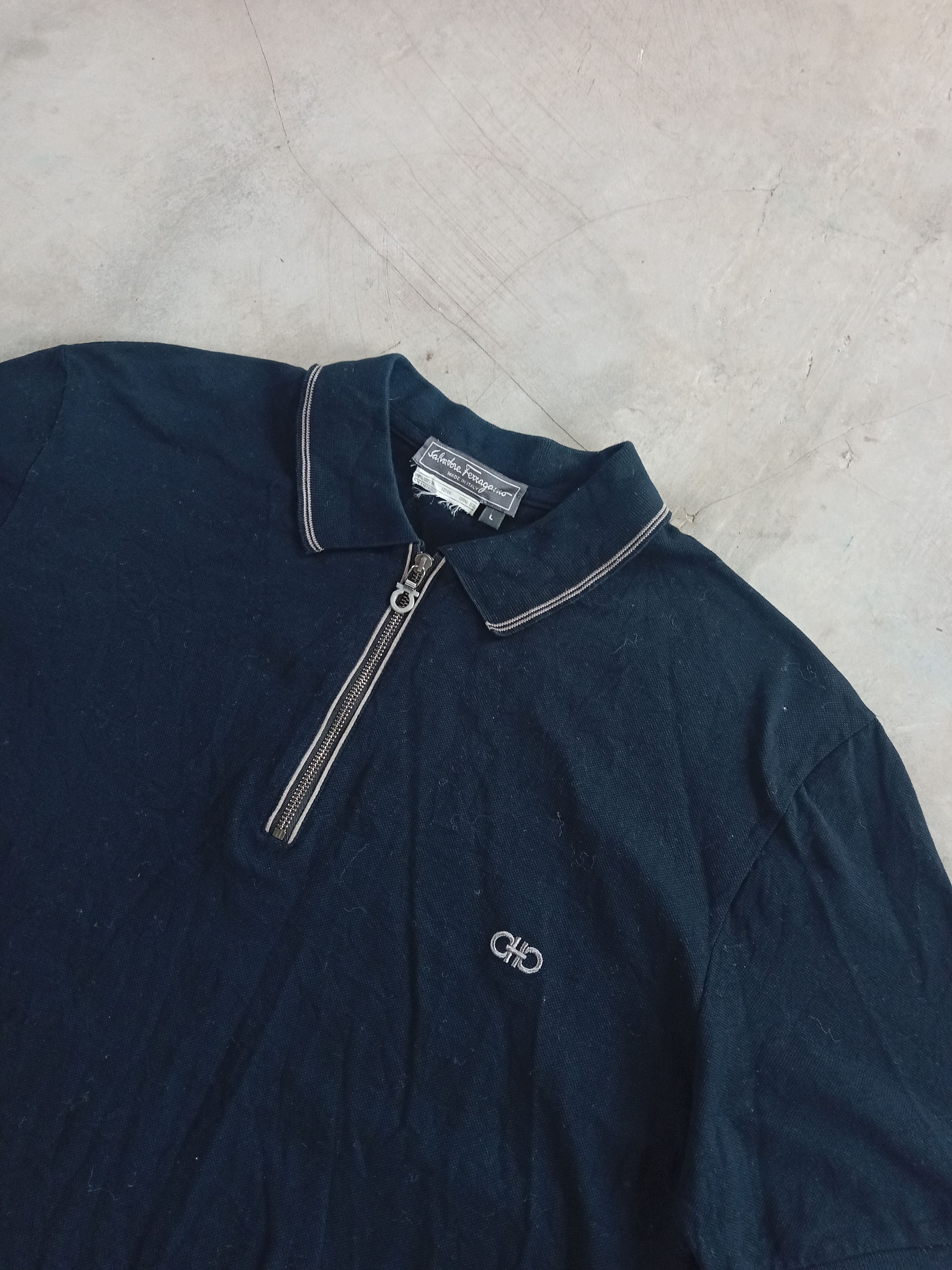 Salvatore Ferragamo Salvatore Ferragamo Polo Shirt Size US L / EU 52-54 / 3 - 3 Thumbnail