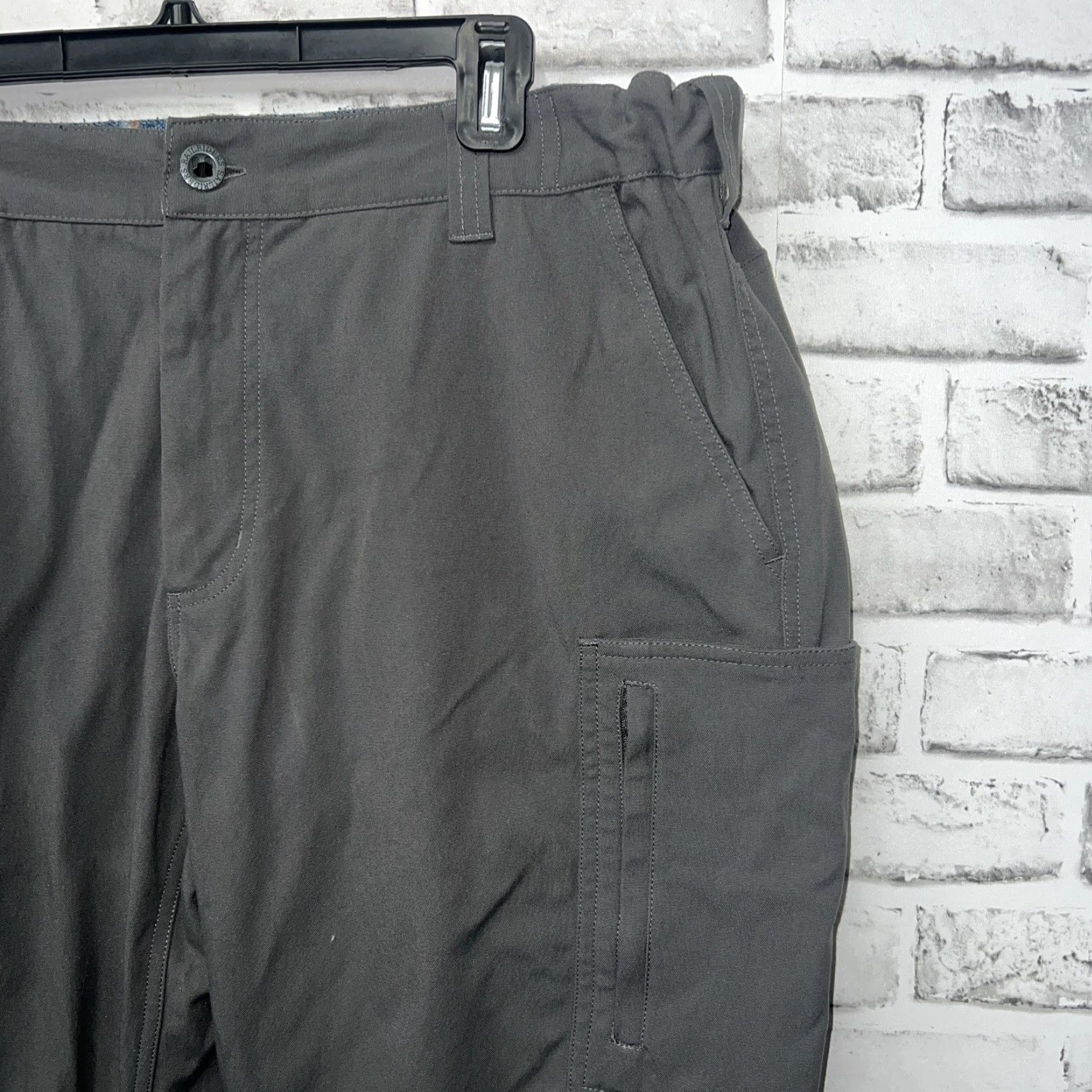 Vintage RAILRIDERS Gray Fleece Lined Cargo Pants Mens Regular Size L 40x33 Outdoor Hiking Size US 40 / EU 56 - 2 Thumbnail