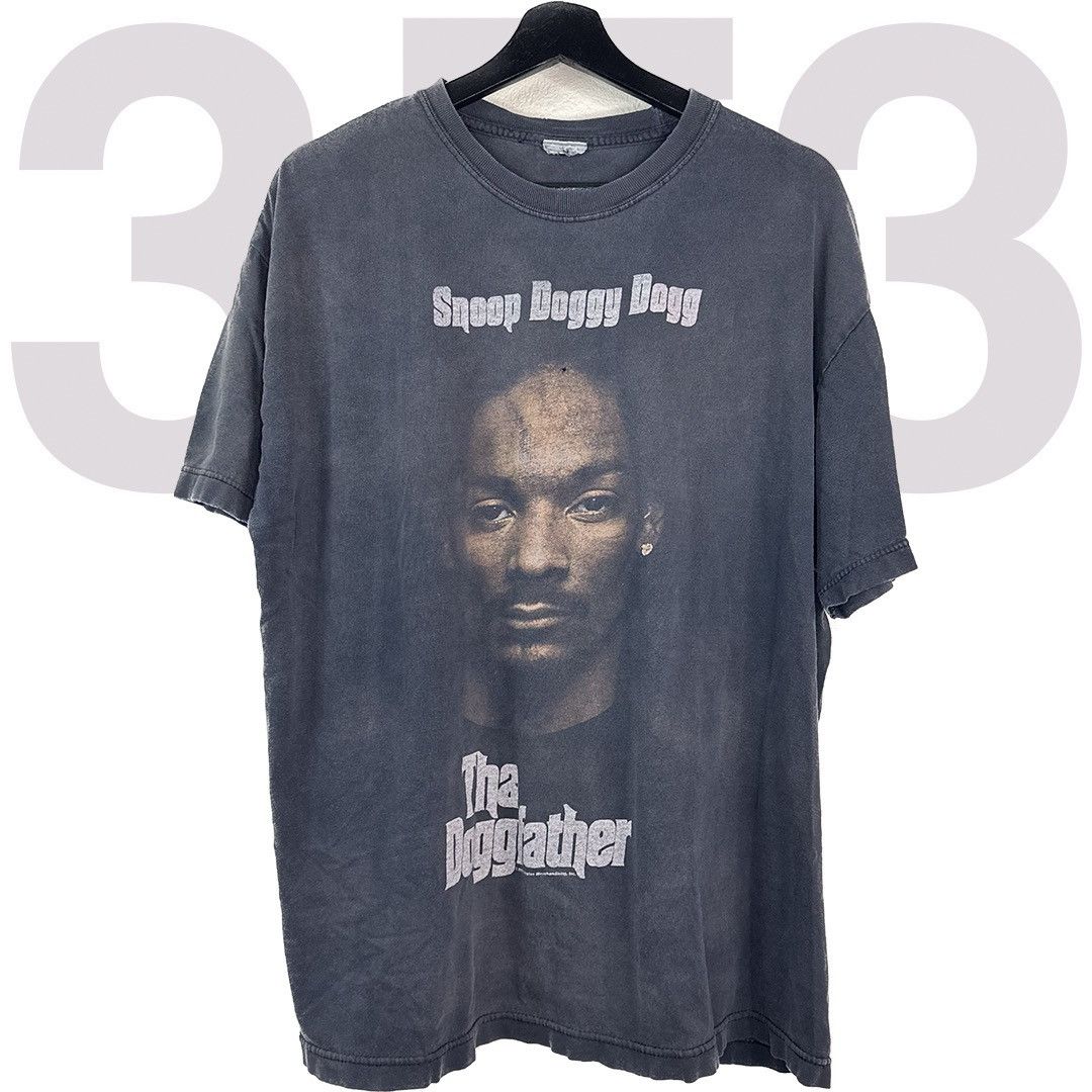 image of Death Row Records x Snoop Dogg Vintage Snoop Dogg Tha Doggfather Shirt Size XL Blk in Black, Men's