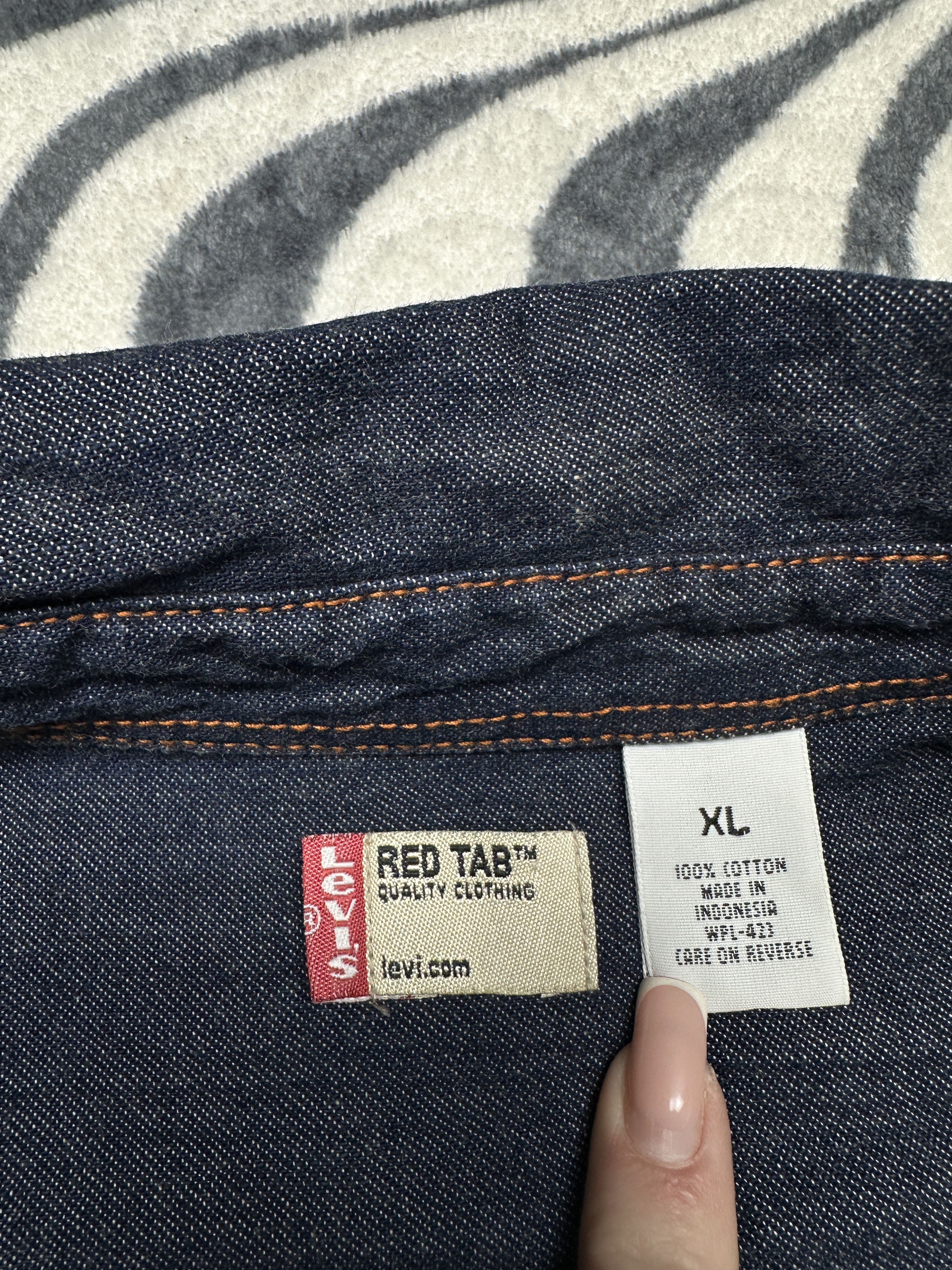 Levi's Levis Red Tab Vintage Mens Denim Shirt Size US XL / EU 56 / 4 - 3 Thumbnail