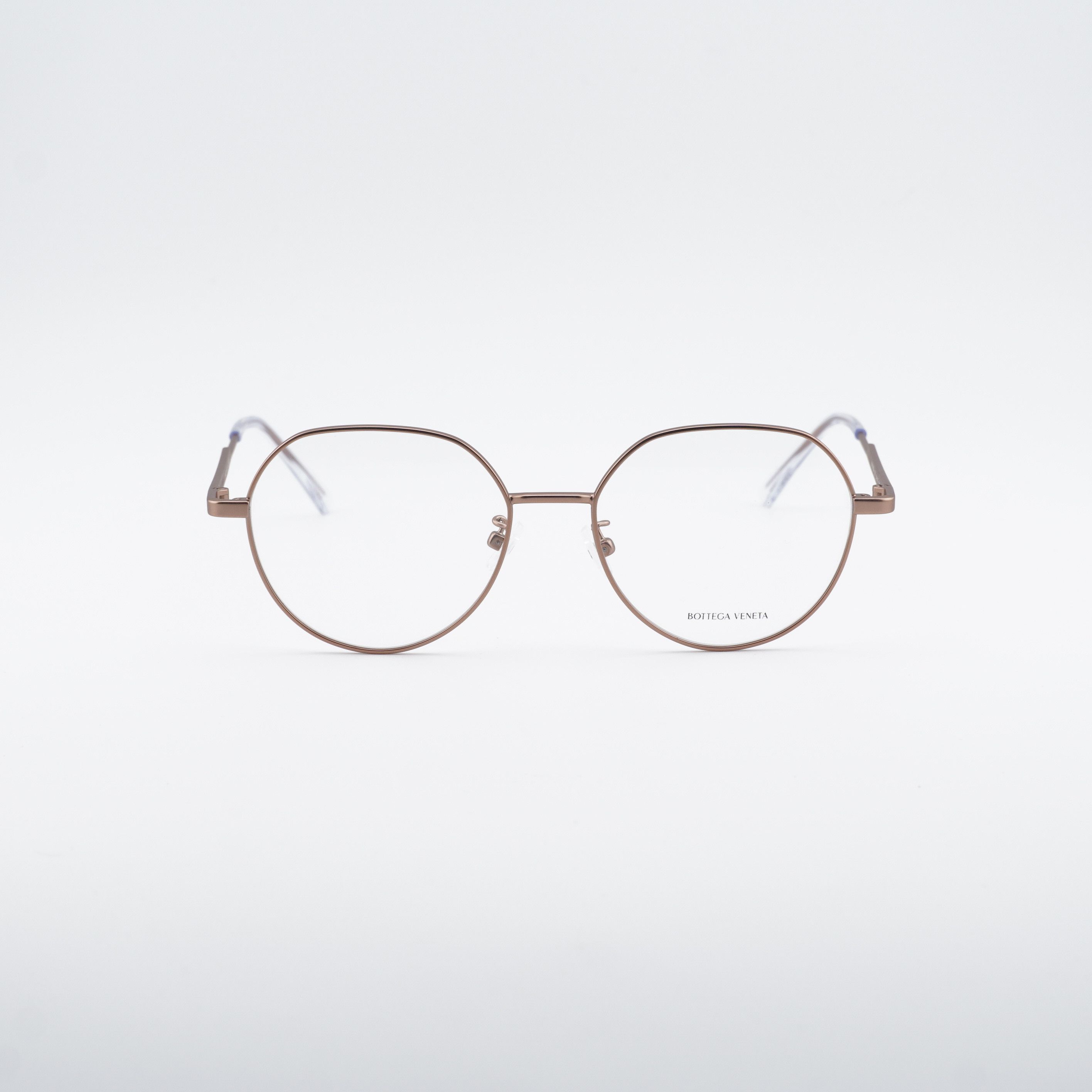 Bottega Veneta Bottega Veneta BV1076OA 001 Eyeglasses Gold 54mm Round Frame Size ONE SIZE - 4 Thumbnail