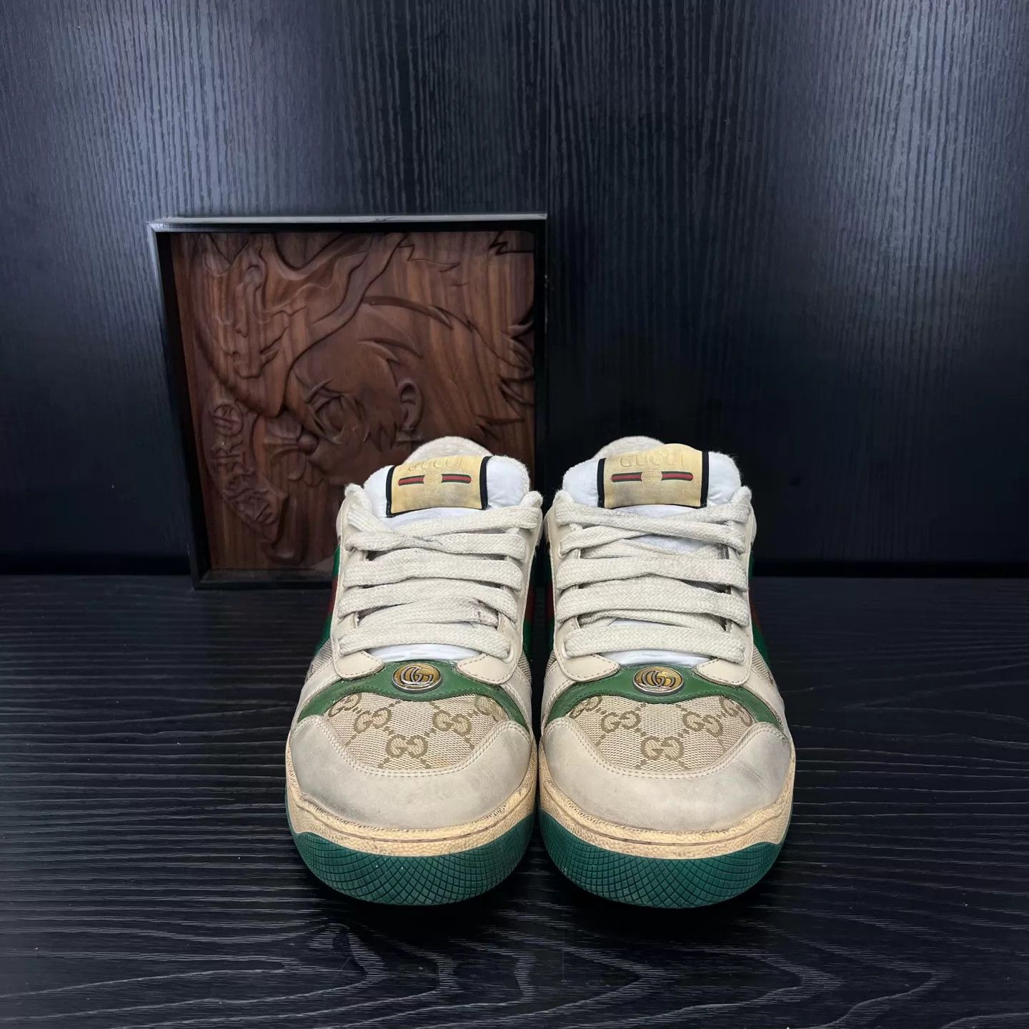 Gucci Gucci Dirty Sneakers Gray Green 7.5/41.5 Near New Size US 8.5 / EU 41-42 - 7 Thumbnail