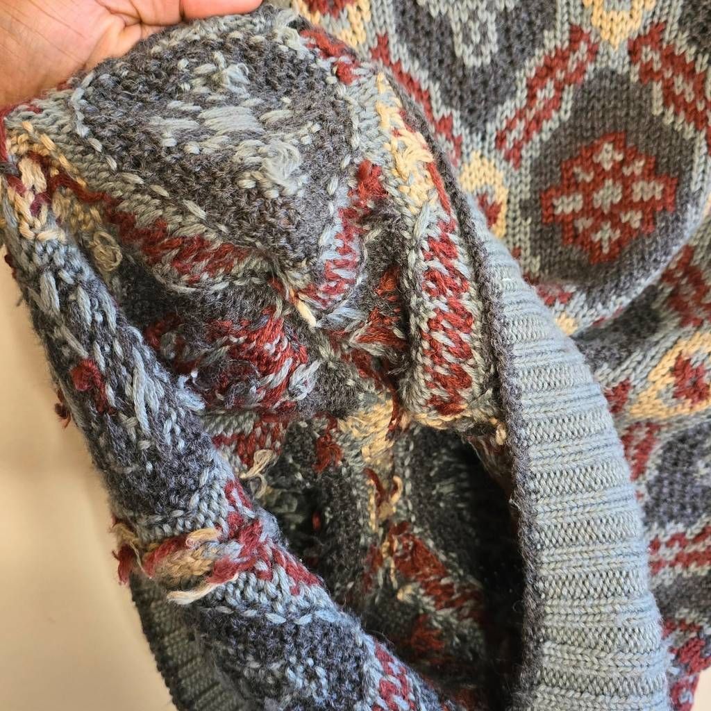 Perry Ellis Vintage Perry Ellis Sweater Men’s L 90s Wool Blend Grunge Re Size US L / EU 52-54 / 3 - 14 Thumbnail