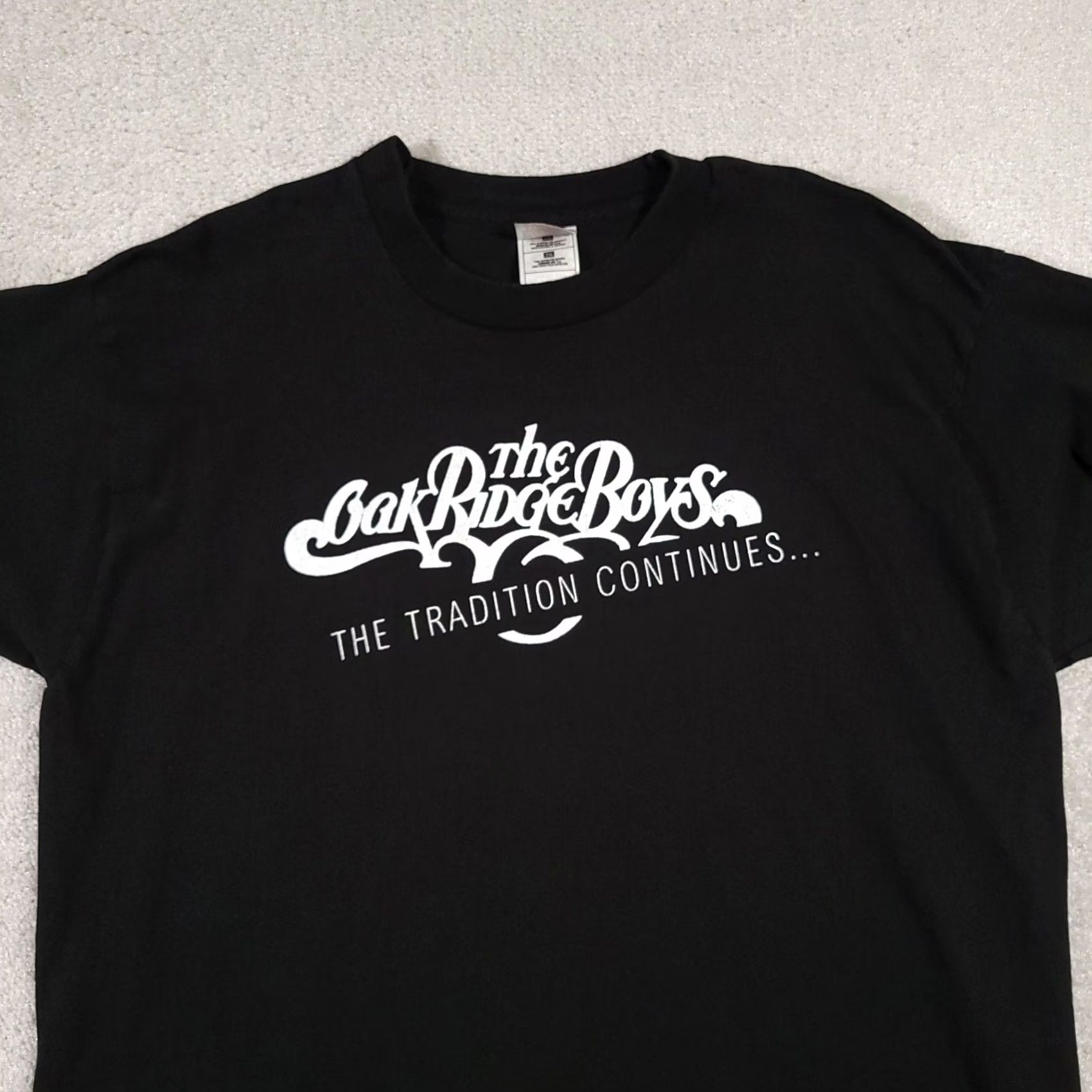 Fruit Of The Loom Vintage Oak Ridge Boys Shirt Mens Xl Black Graphic T Made in USA Size US XL / EU 56 / 4 - 3 Thumbnail