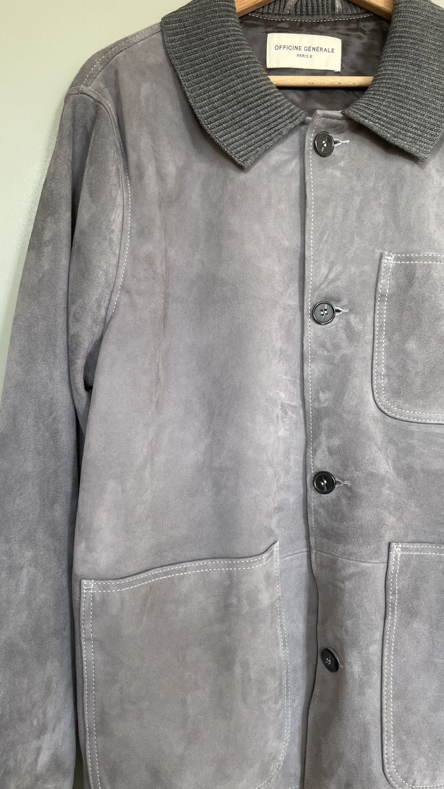 Officine Generale Officine generale suede jacket Size US S / EU 44-46 / 1 - 1 Thumbnail