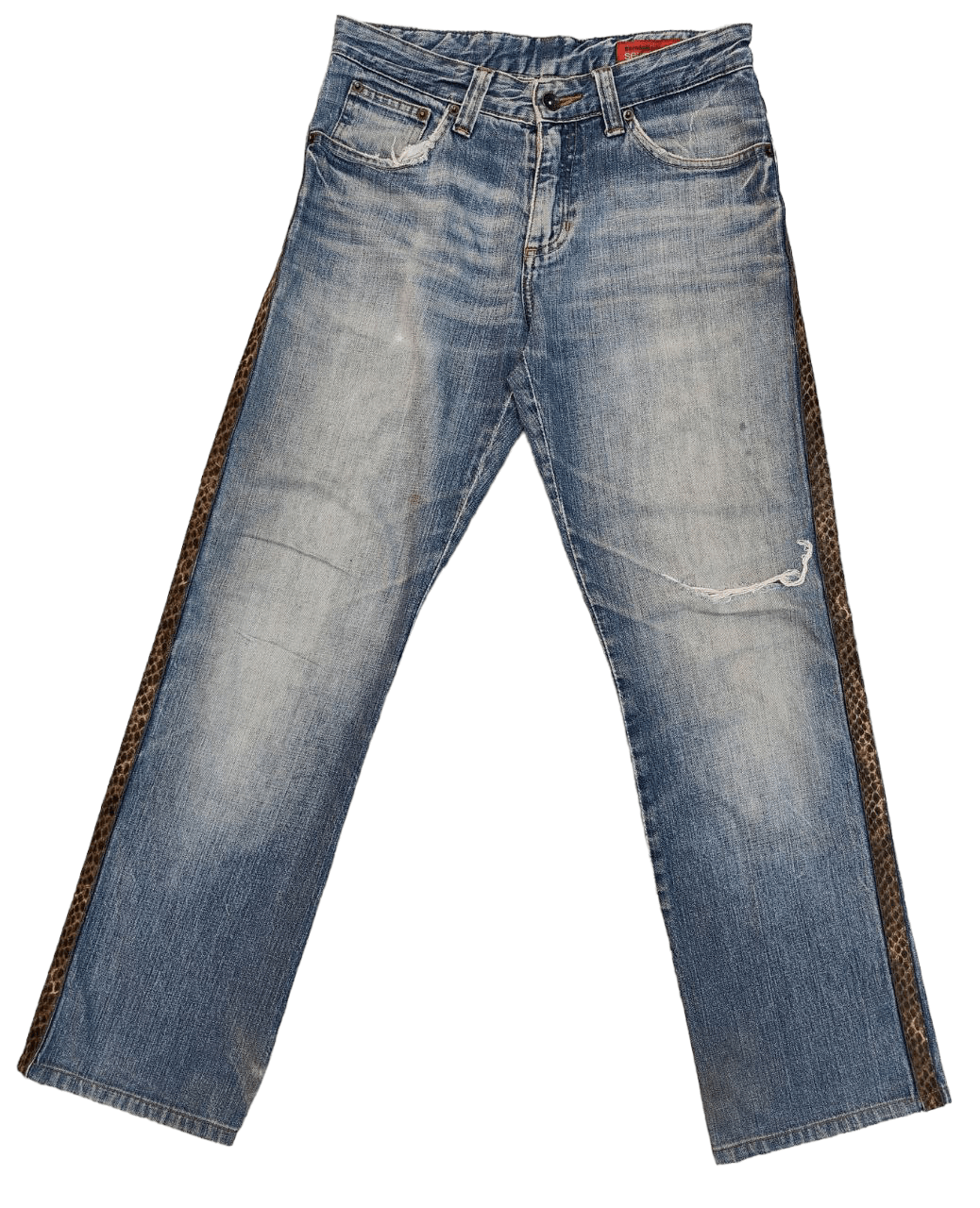 semanticdesign Semantic Side Tape Distressed Denim Size US 30 / EU 46 - 1 Thumbnail
