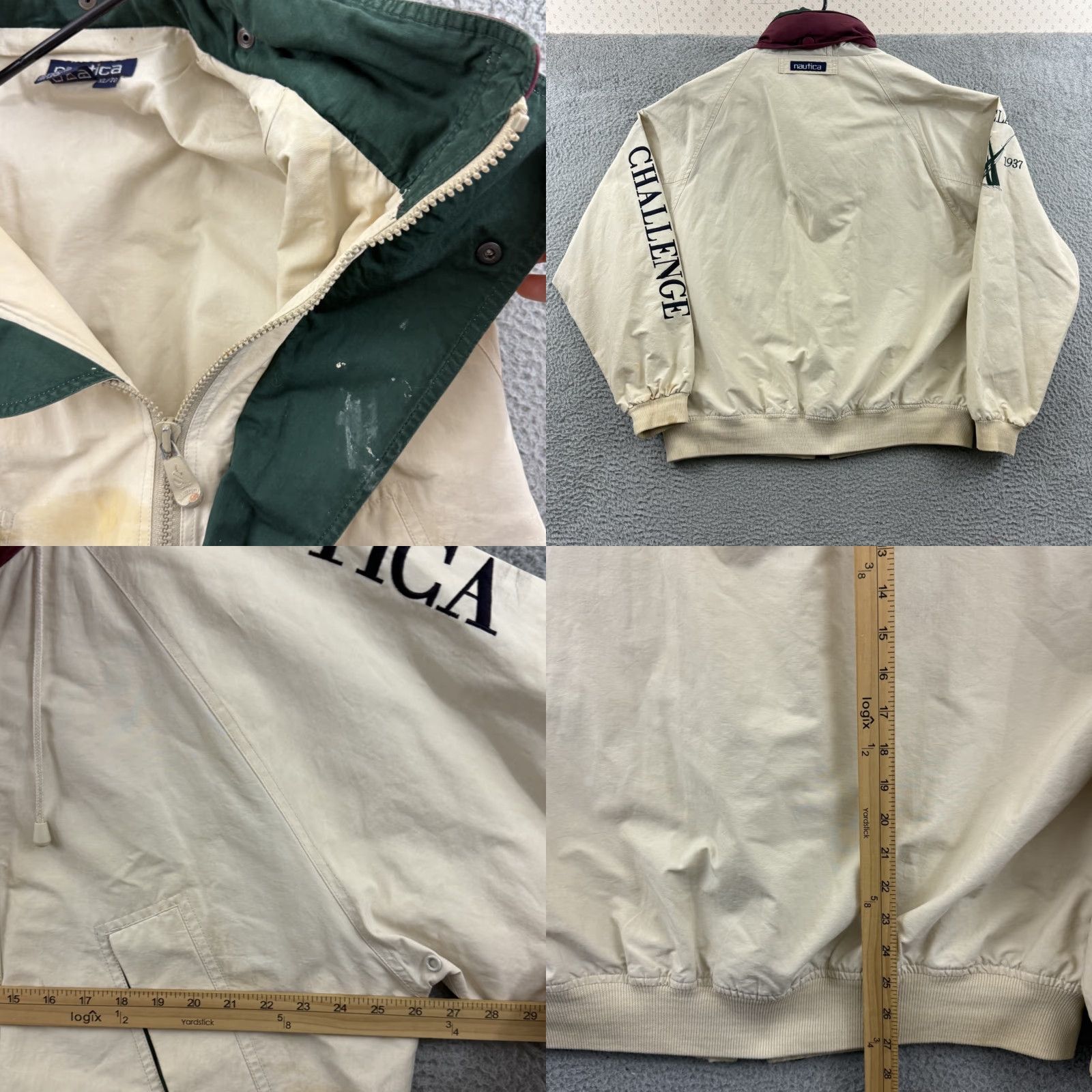 Nautica VINTAGE Nautica Jacket Mens XL 90s Challenge J-Class Sailing Hooded Zip Outdoor Windbreaker Size US XL / EU 56 / 4 - 8 Thumbnail