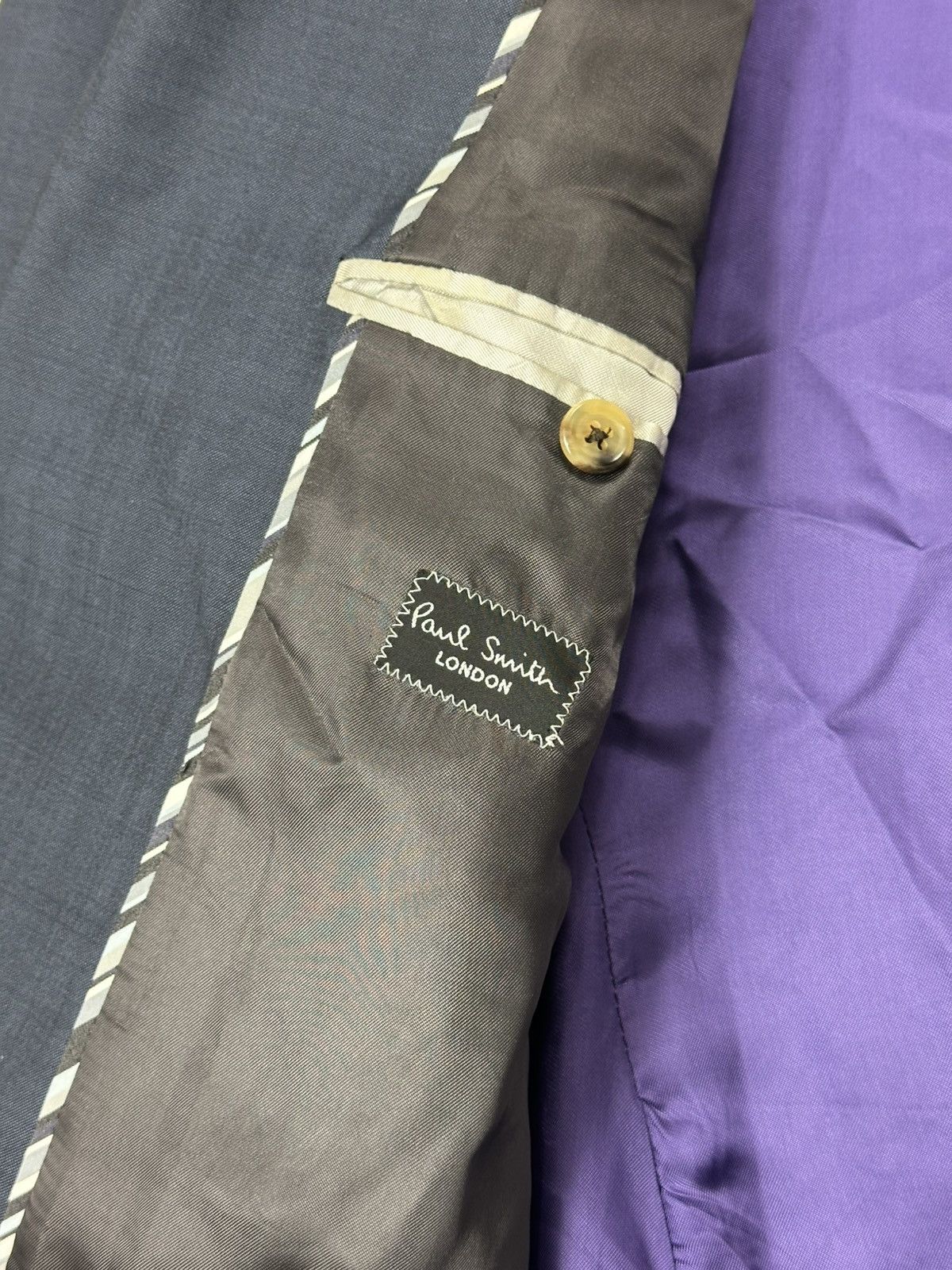 Paul Smith Paul Smith Classic Wool Blazer Men's 46R Blue Size 46R - 10 Thumbnail