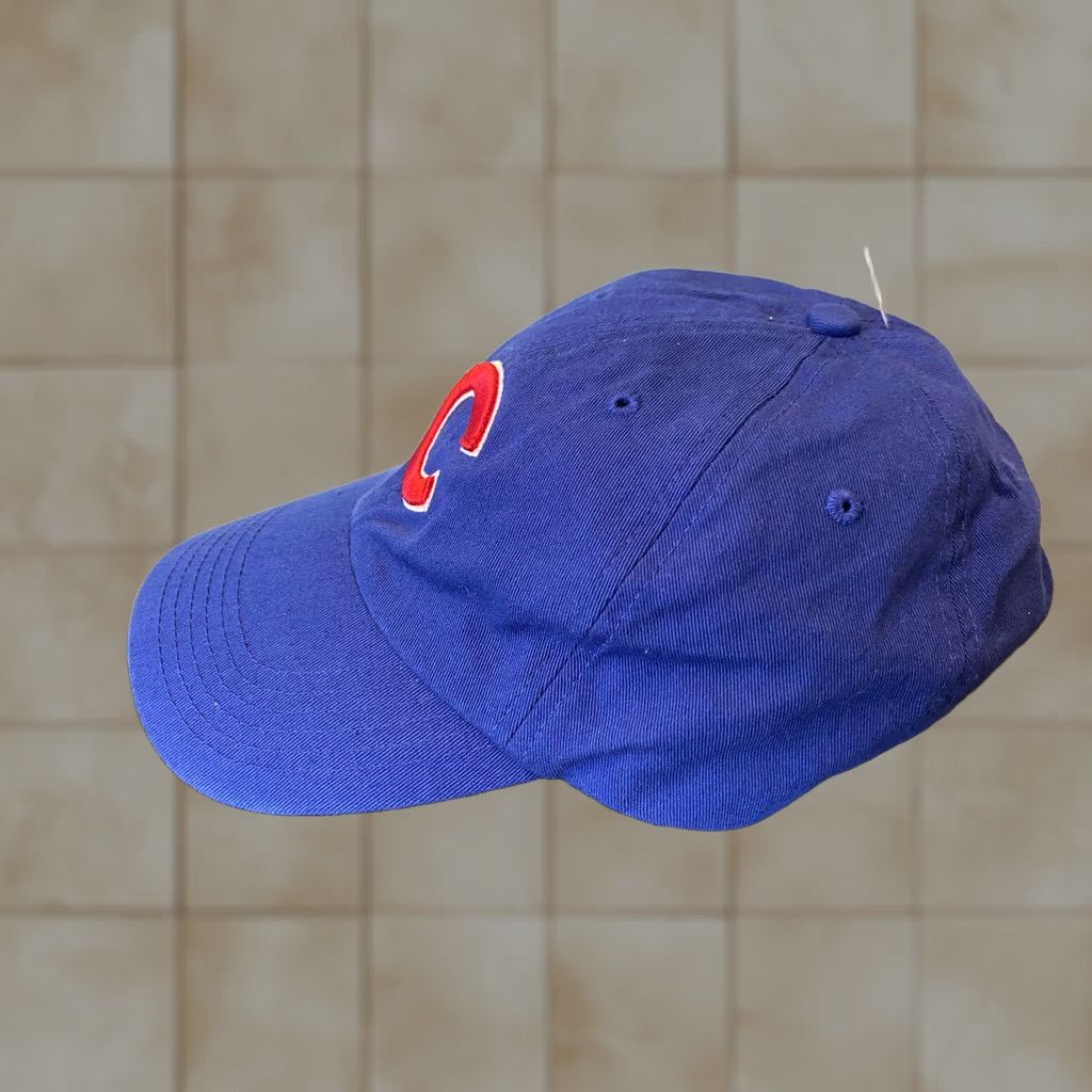 MLB Chicago Cubs Baseball Cap Blue Hat Unisex Adults Adjustable Strapback EUC Modern Solid Pattern Size ONE SIZE - 1 Thumbnail