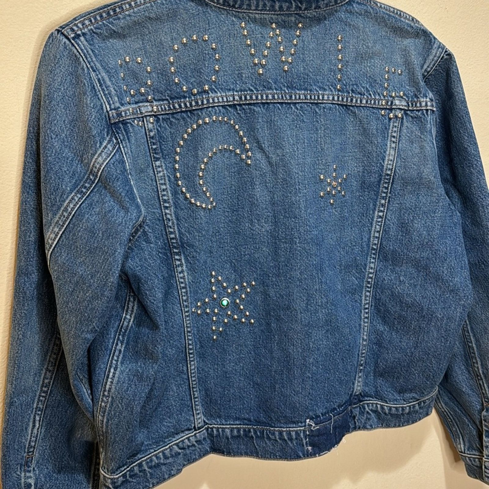 MOTHER Bowie x MOTHER The Bruiser Embellished Denim Jacket Size M Size M / US 6-8 / IT 42-44 - 10 Thumbnail