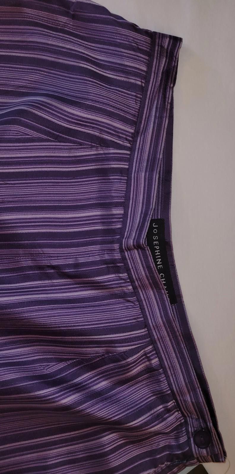 Designer NWT Josephine Chaus women's size 10 purple dress slacks Size 32" / US 10 / IT 46 - 2 Thumbnail
