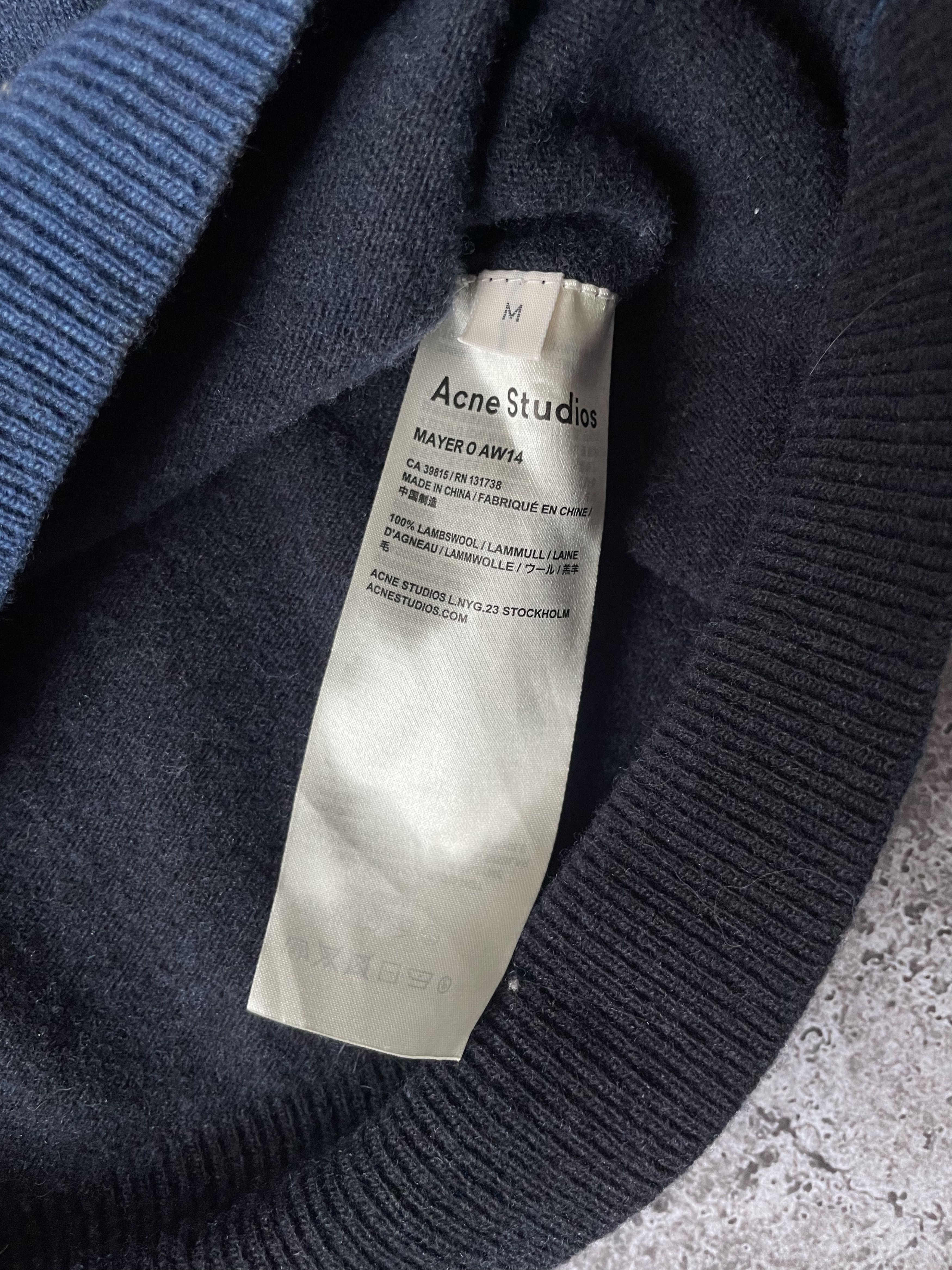 Acne Studios Acne Studios Archive AW14 Mayer O Lambswool Sweater M Size US M / EU 48-50 / 2 - 6 Thumbnail