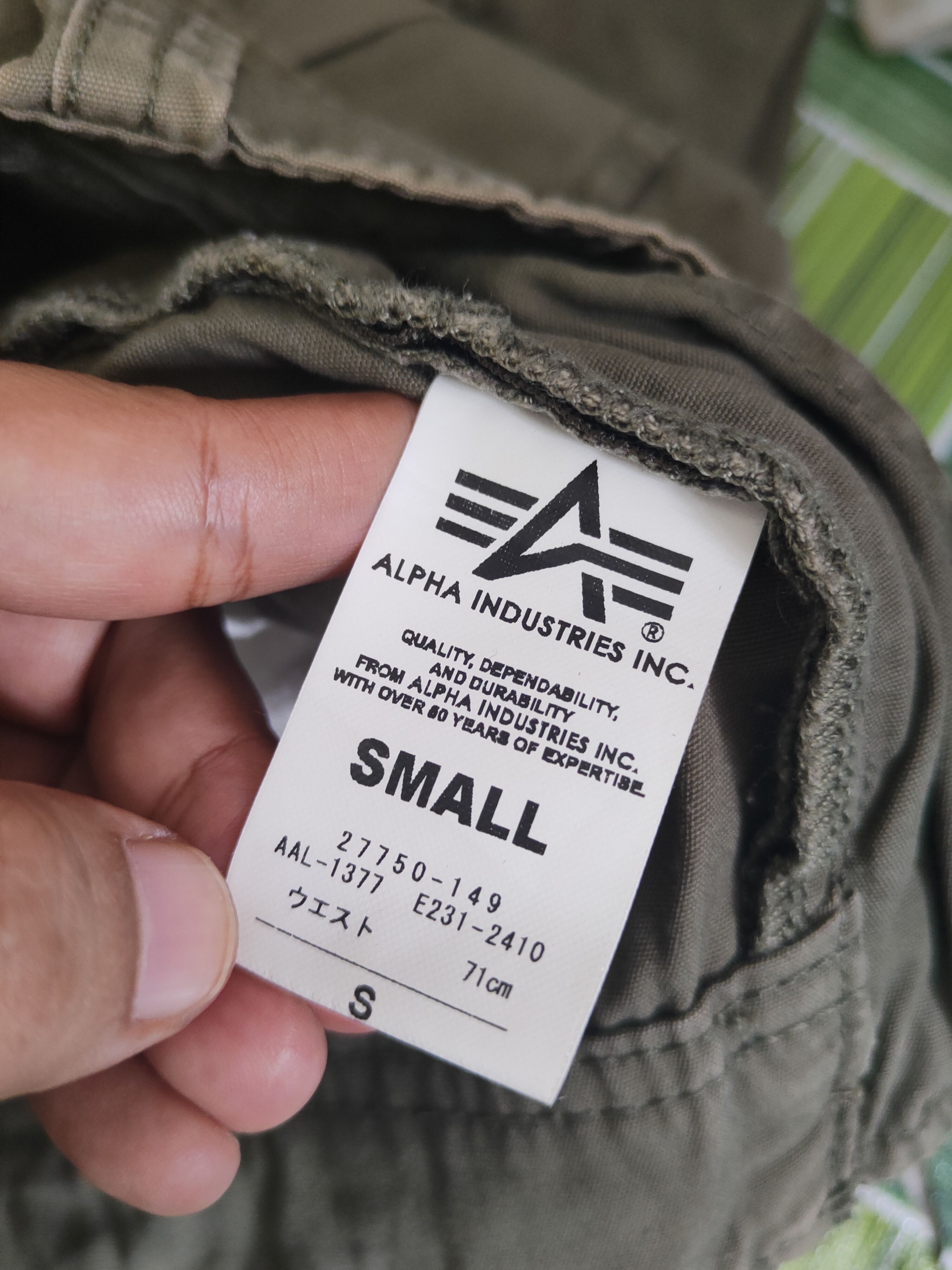 Alpha Industries DL Alpha Industries Olive Multipocket Cargo Pants #1865 Size US 28 / EU 44 - 14 Thumbnail