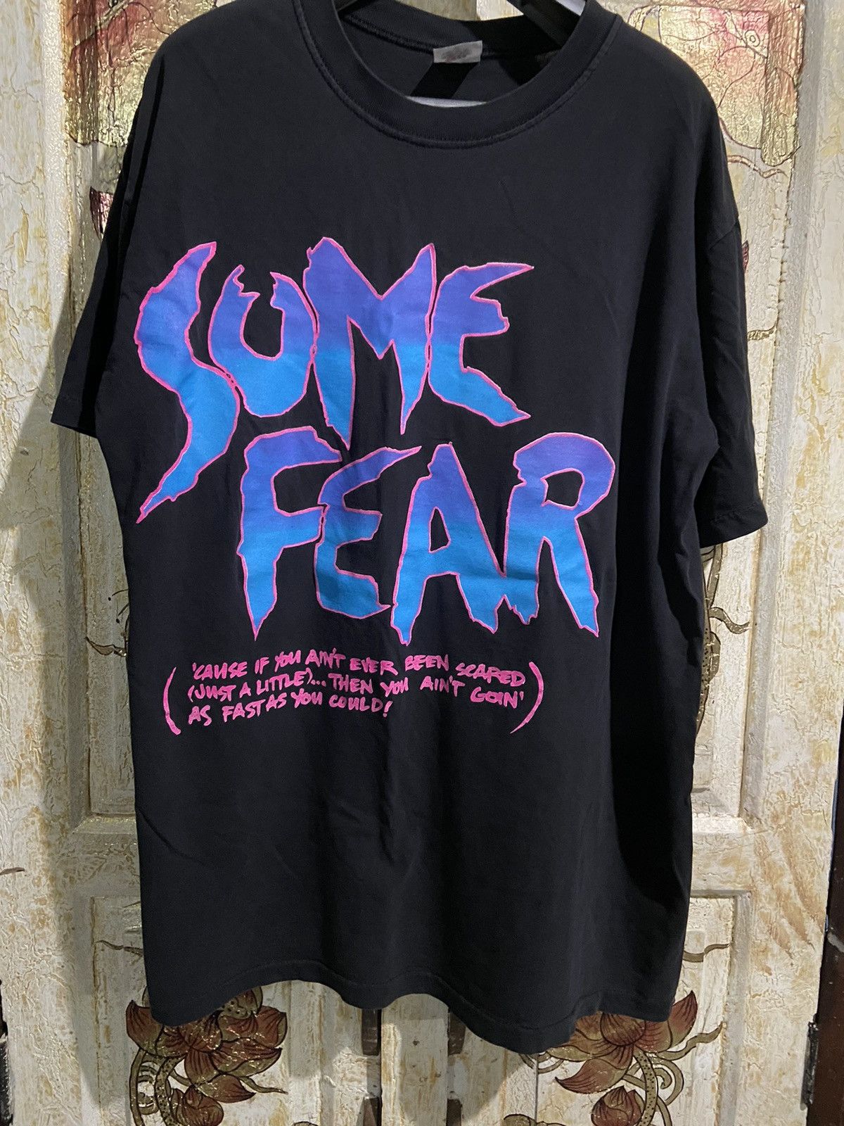 Vintage Vintage some fear nascar single stitch black t-shirt xl Size US XL / EU 56 / 4 - 1 Thumbnail