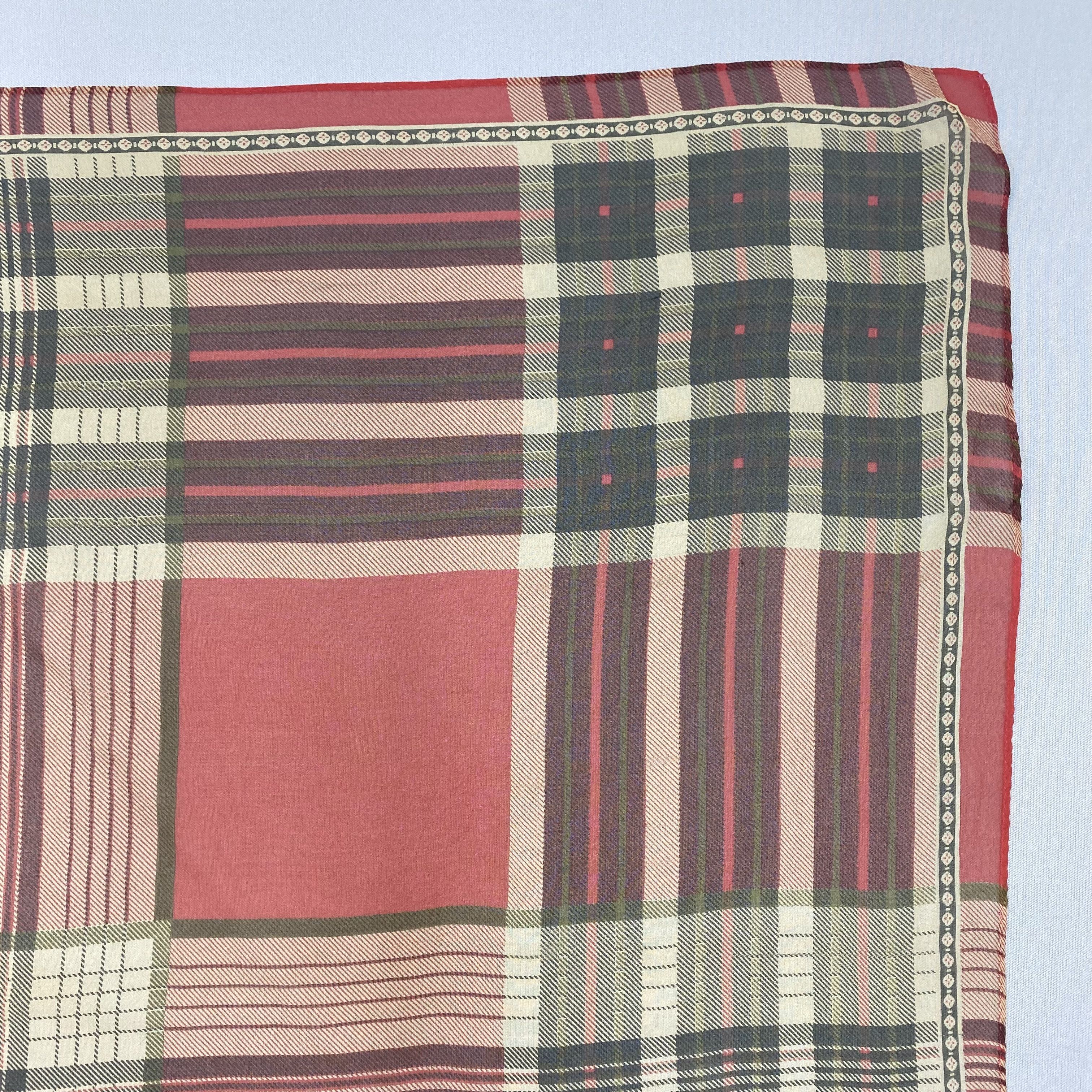 Japanese Brand Vintage Echo SILK Scarf Twill Stole Wraps Scarves Size ONE SIZE - 6 Thumbnail