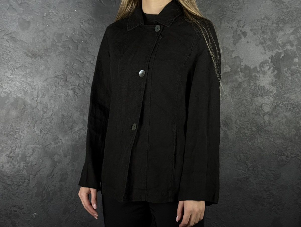 OSKA OSKA Black Light Linen Twill Button Front Jacket Sz1 Regular Size S / US 4 / IT 40 - 1 Thumbnail