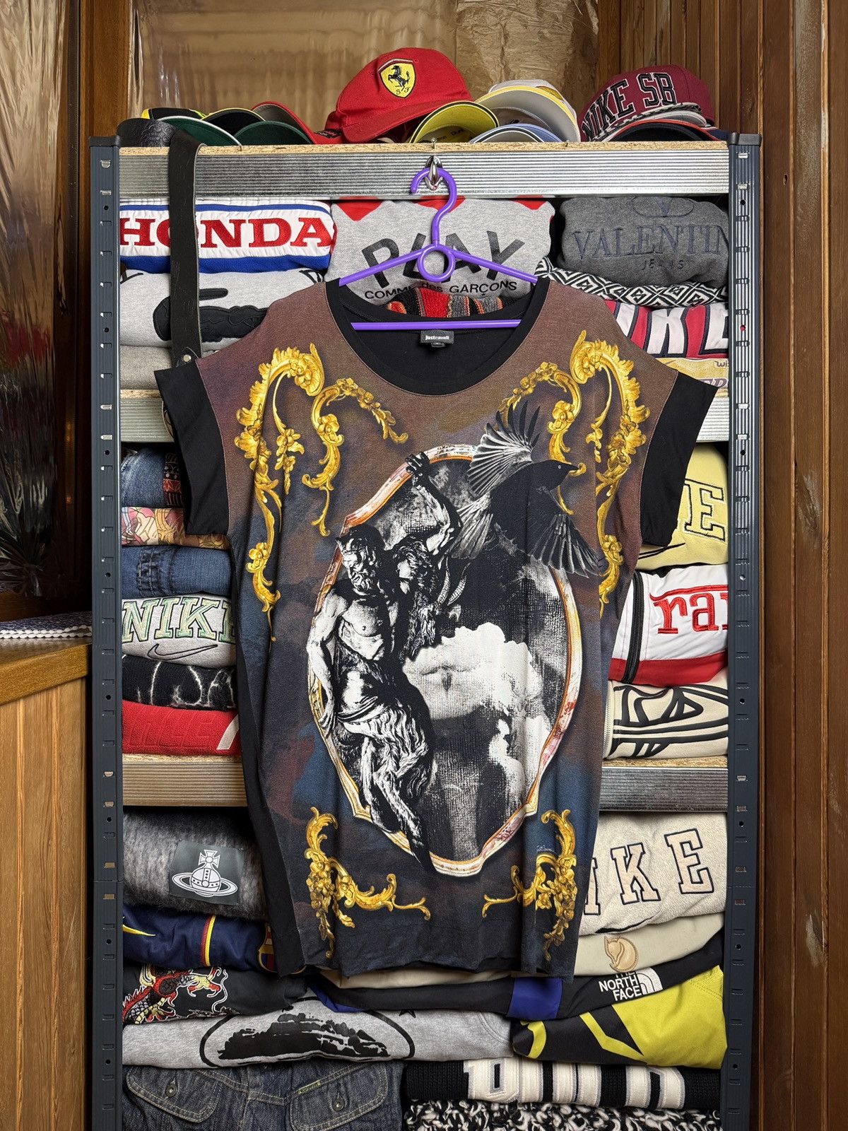 Just Cavalli Just Cavalli Tee T Shirt Over Print Size US S / EU 44-46 / 1 - 1 Thumbnail