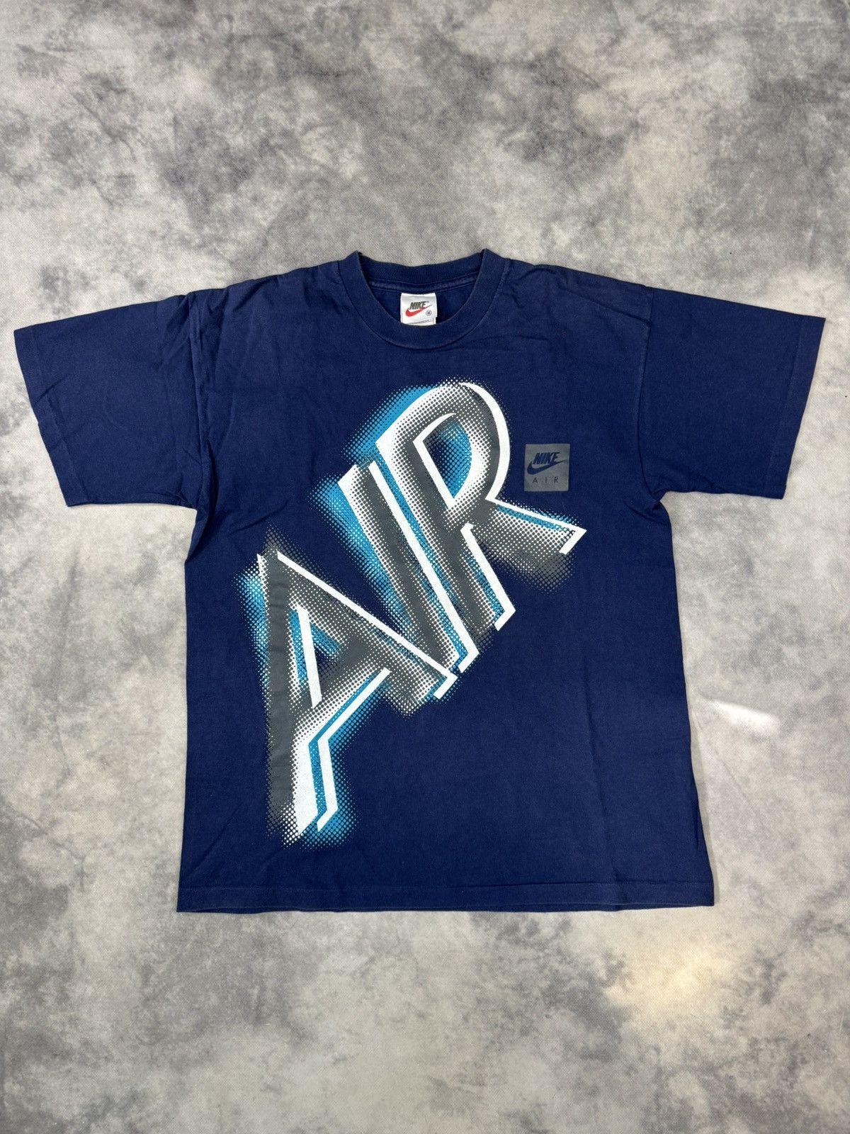 Nike × Vintage Nike Air Big Logo Swoosh vintage 90s t shirt white tag rare Size US M / EU 48-50 / 2 - 2 Thumbnail