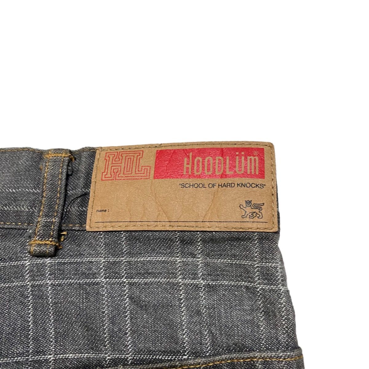 Vintage Vintage School Of Hard Knocks X Hoodlum Denim Baggy Jeans Size US 34 / EU 50 - 17 Thumbnail