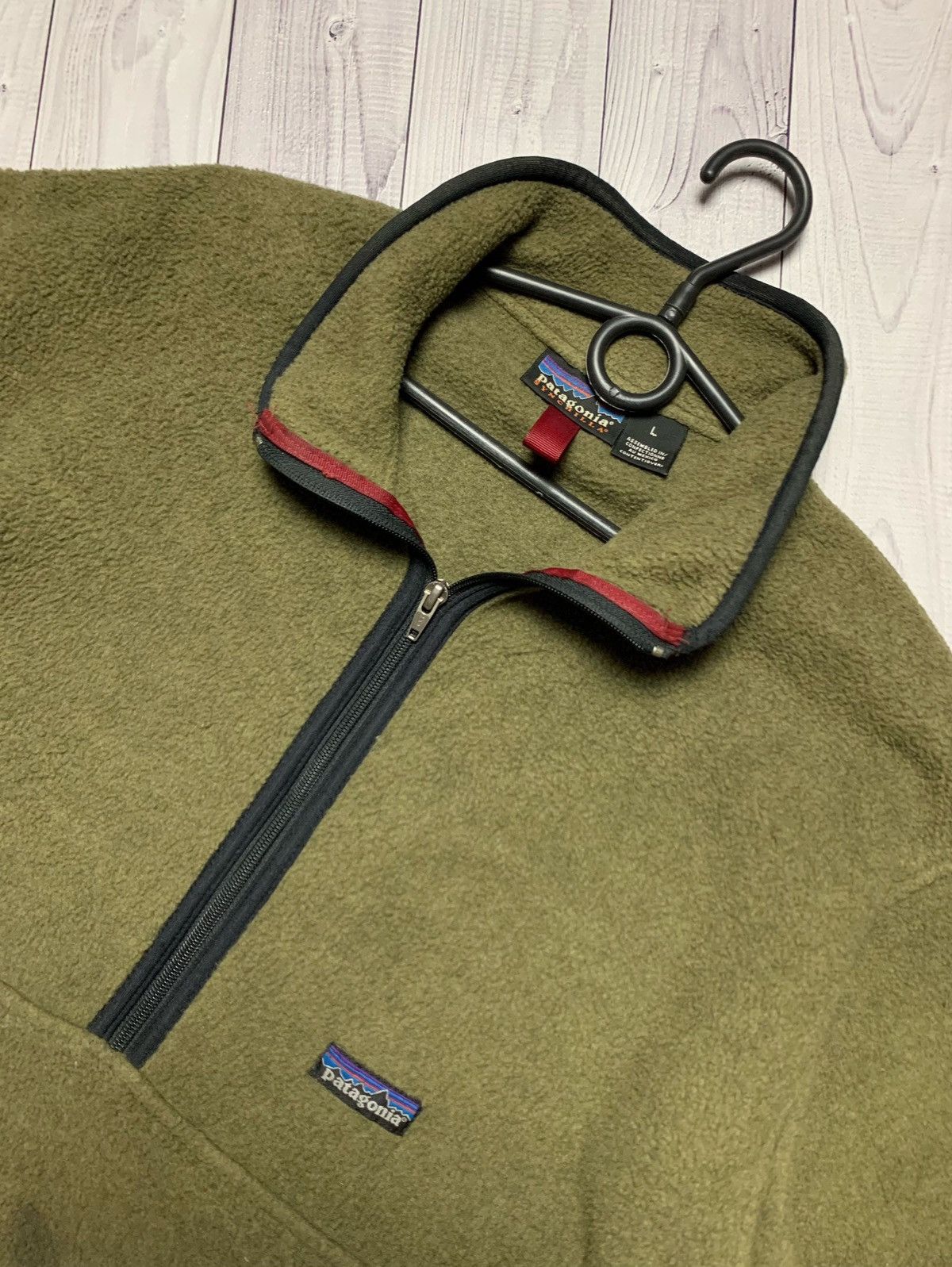 Patagonia × Vintage Patagonia synchilla vintage fleece hoodie gorpkore Size L Size US L / EU 52-54 / 3 - 2 Thumbnail