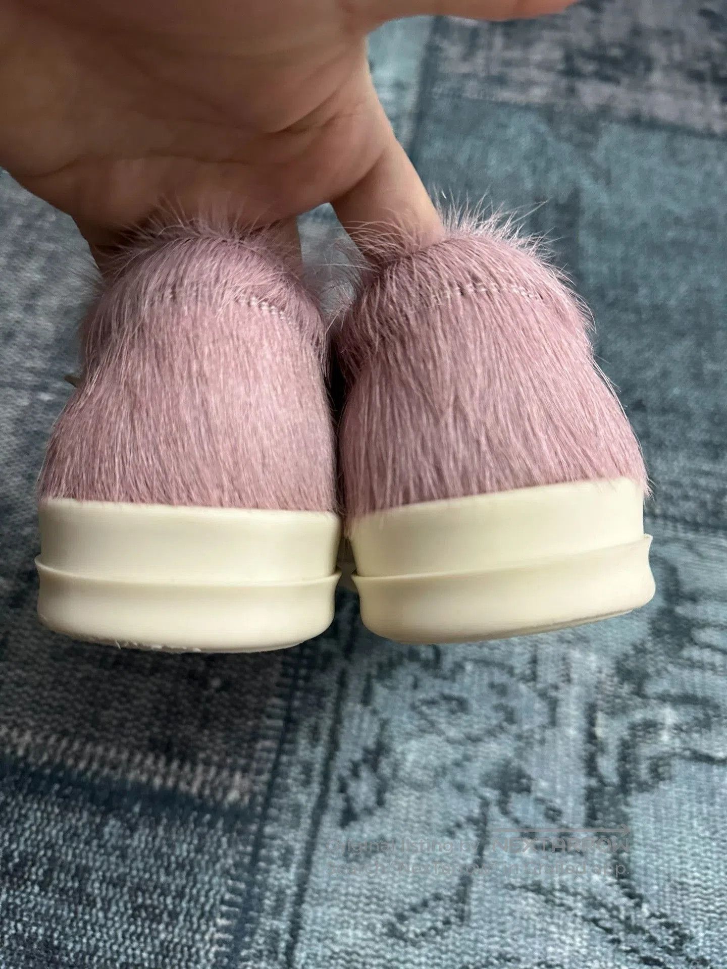 Rick Owens Pink Horsehair Shoes.