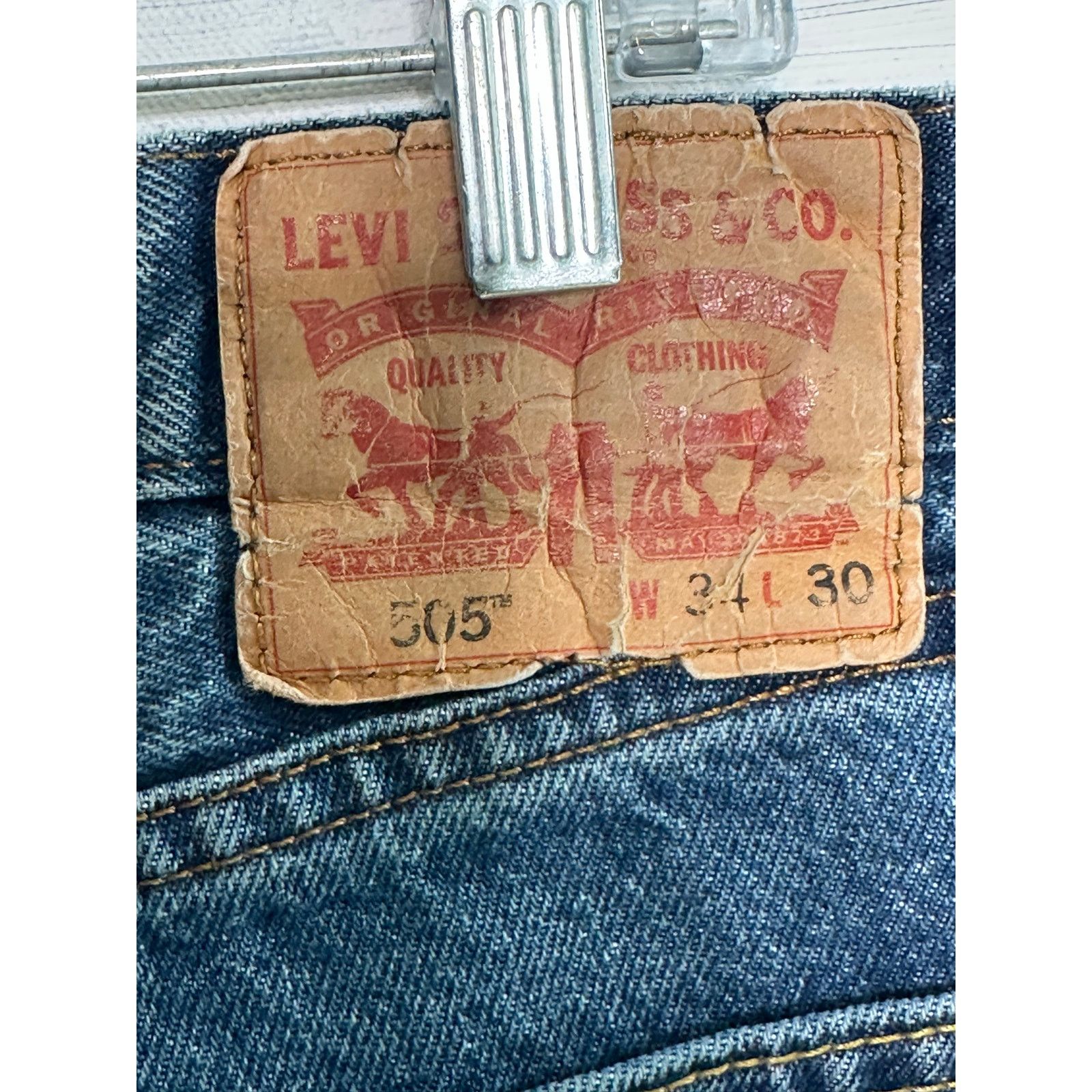 Levi's Levi's Strauss 505 straight legs jeans size 34 Size US 34 / EU 50 - 3 Thumbnail