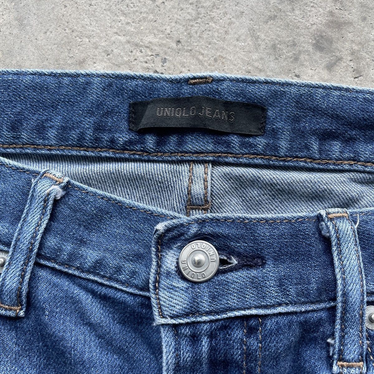 Japanese Brand Vintage Distressed Japanese Faded Denim Jeans Pants W33 Size US 33 - 6 Thumbnail