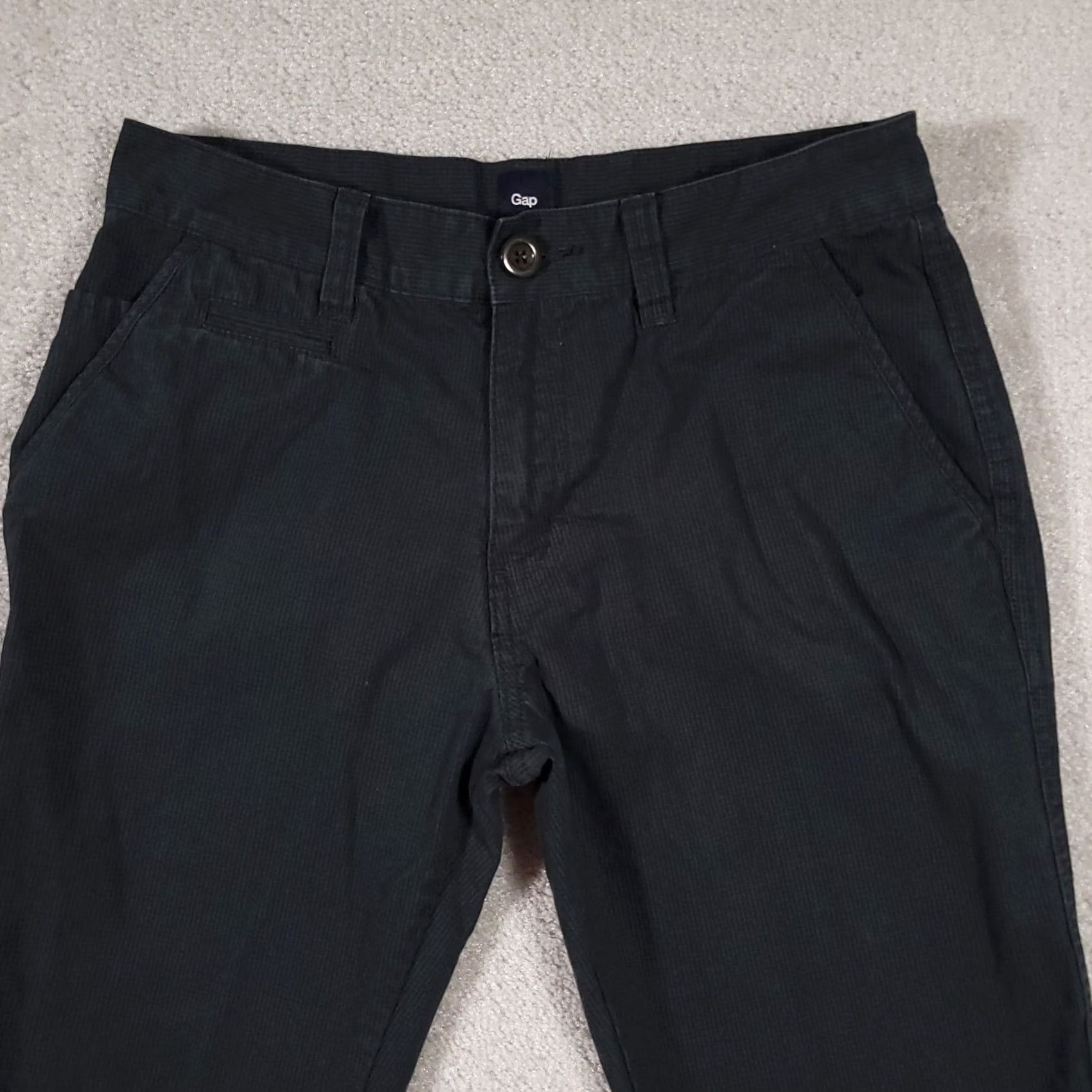 Gap Gap Slim Fit Casual Dress Pants Mens 30x30 Gray Striped Straight Leg Workwear Pants Size US 30 / EU 46 - 3 Thumbnail