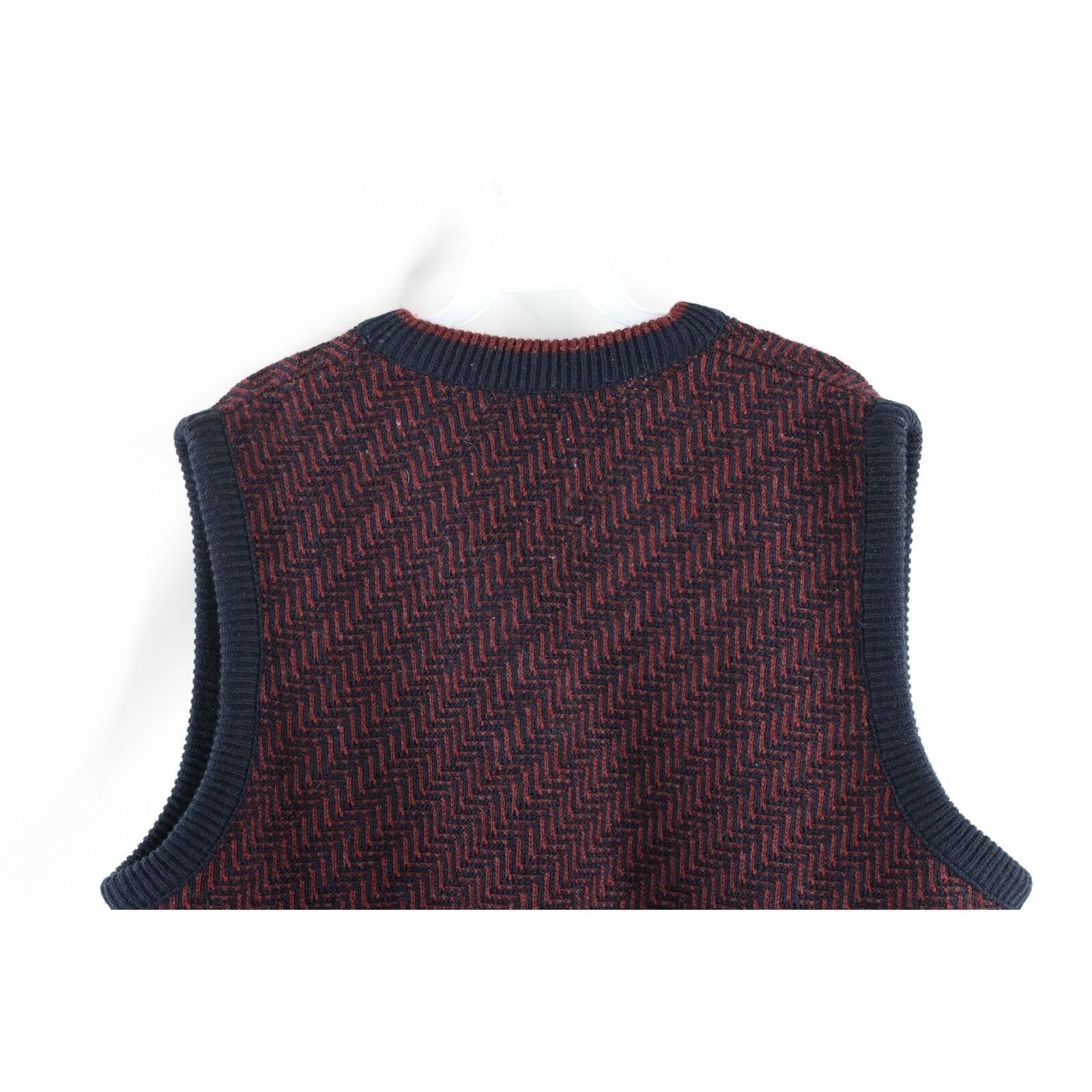 Vintage Vintage 90s Dapper Streetwear Striped Knit Sweater Vest Size US XL / EU 56 / 4 - 6 Thumbnail