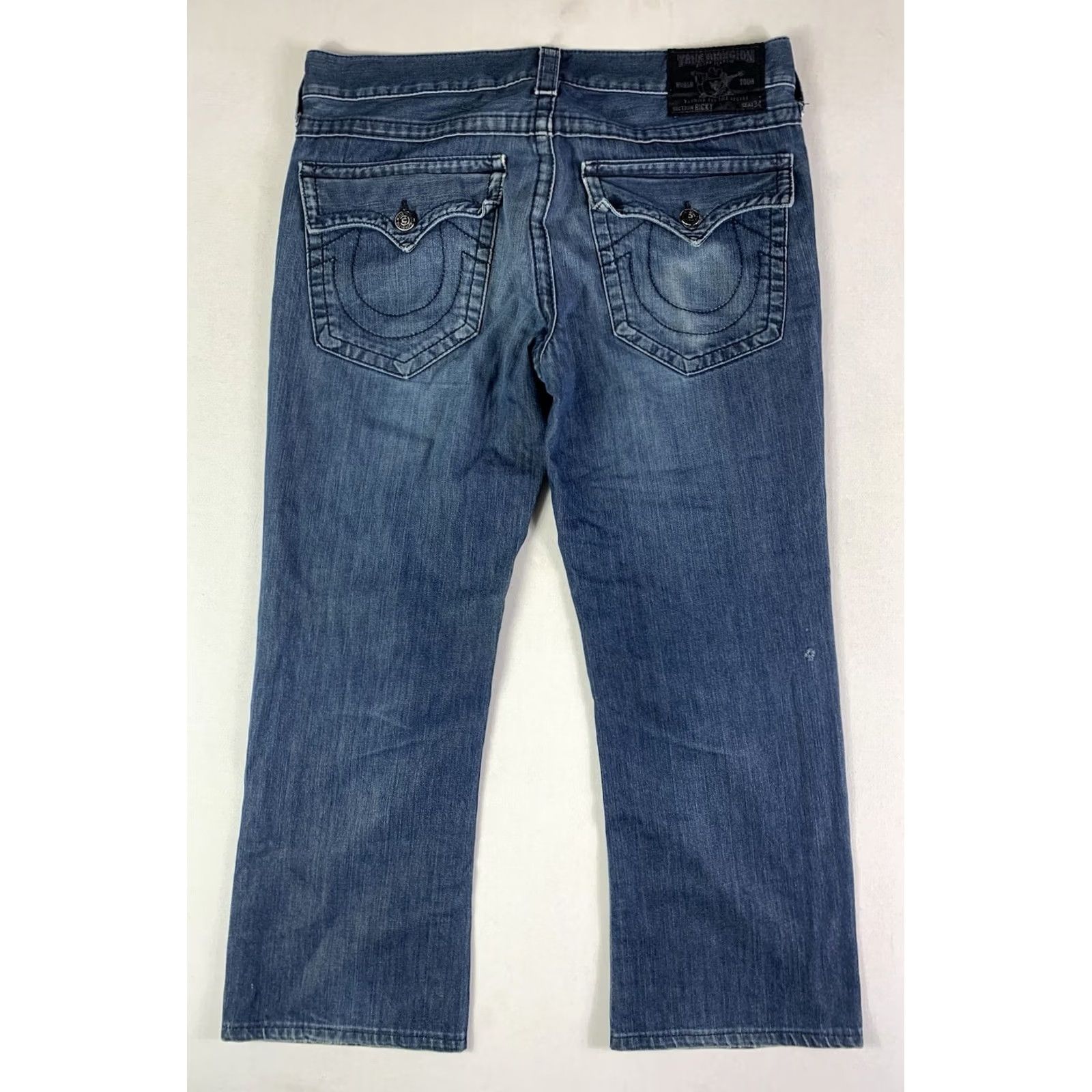 True Religion VINTAGE True Religion Ricky Jeans USA Made in USA Blue Denim Mens 38x28 Size US 38 / EU 54 - 2 Thumbnail