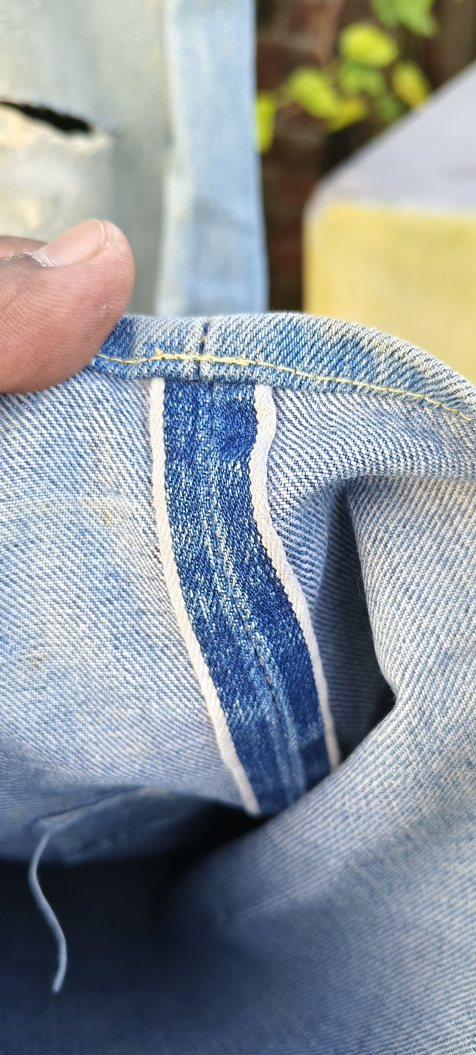 4GSELLER Vintage 70s Rindam Levi's jeans button number 6 Selvedge Size US 35 - 7 Thumbnail