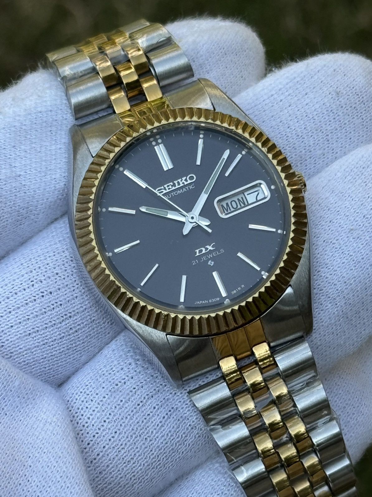 Seiko Seiko 5 DX Fluted Bezel Automatic 6309 Japanese mens Watch Size 36 - 20 Thumbnail