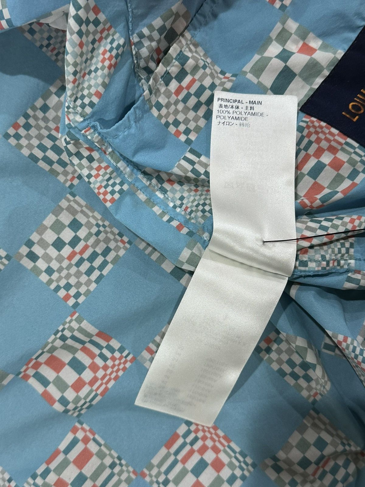 Louis Vuitton Louis Vuitton Distorted Damier Blue Nylon Windbreaker Jacket Size US S / EU 44-46 / 1 - 18 Thumbnail