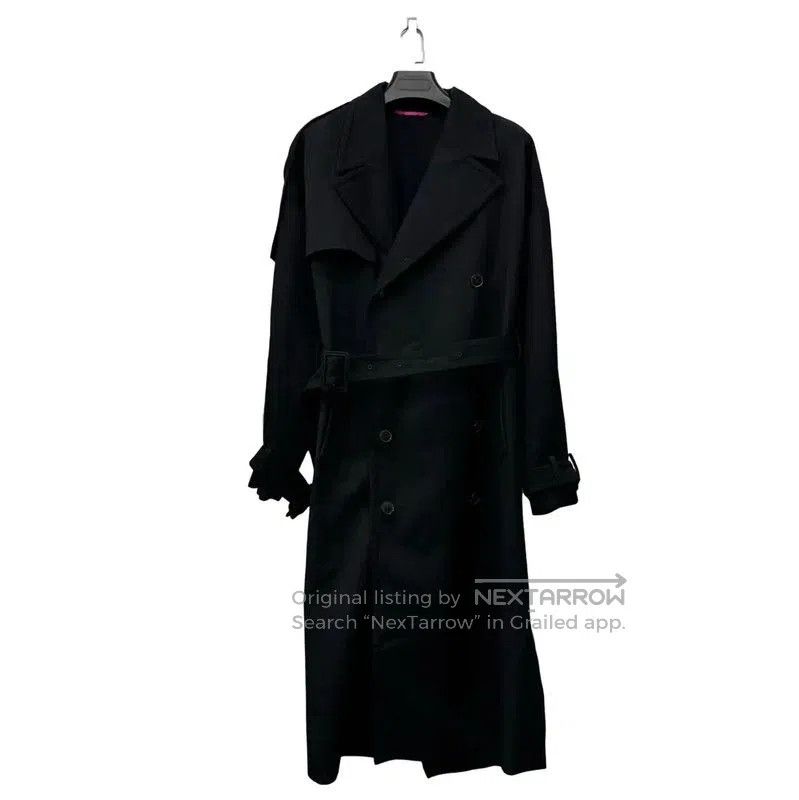 Valentino Valentino Black Men's Trench Coat . Size US M / EU 48-50 / 2 - 1 Thumbnail