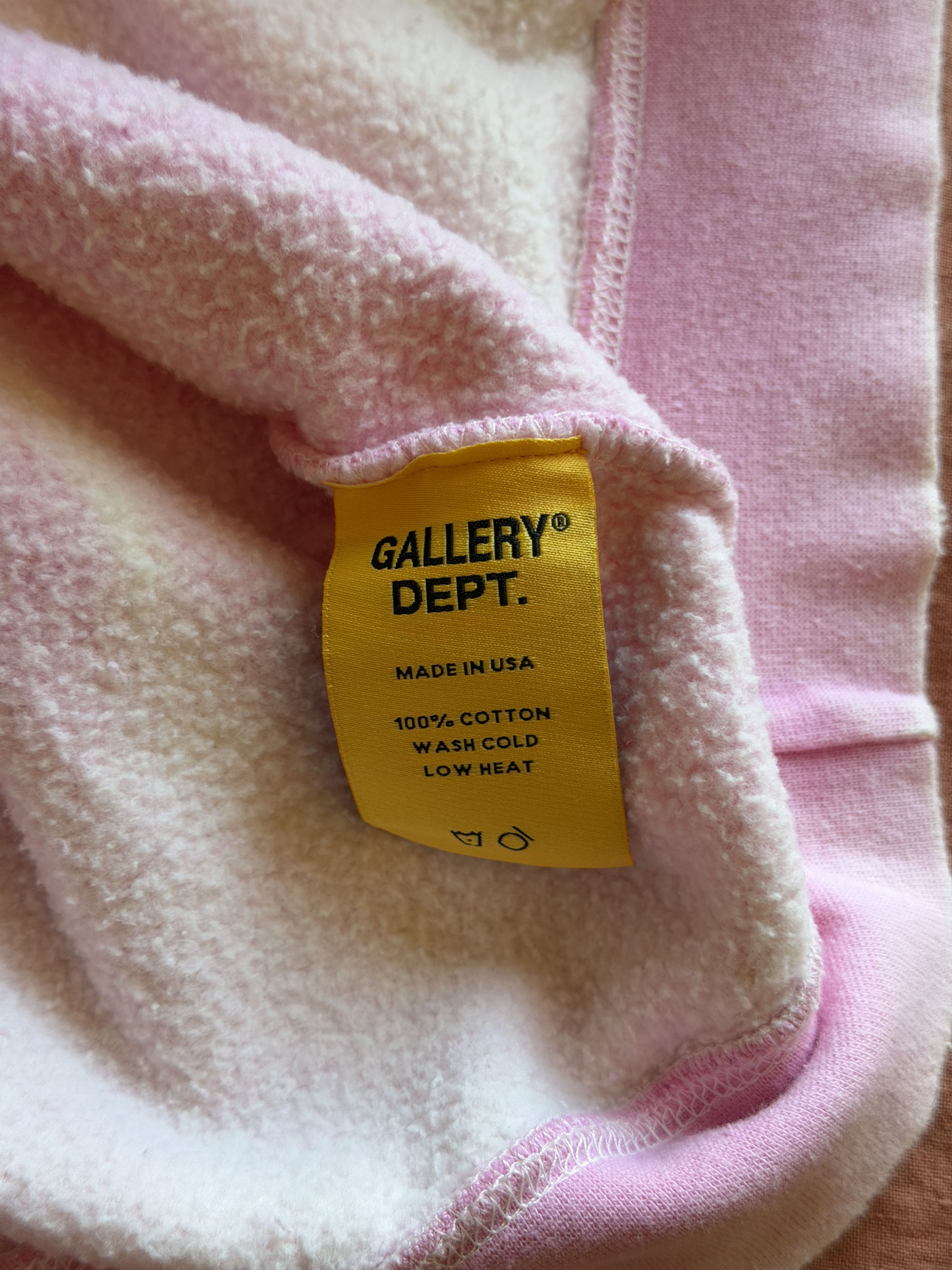 Gallery Dept. Gallery Dept. Centered Logo Sunfaded Hoodie in Pink Size US XXL / EU 58 / 5 - 9 Thumbnail