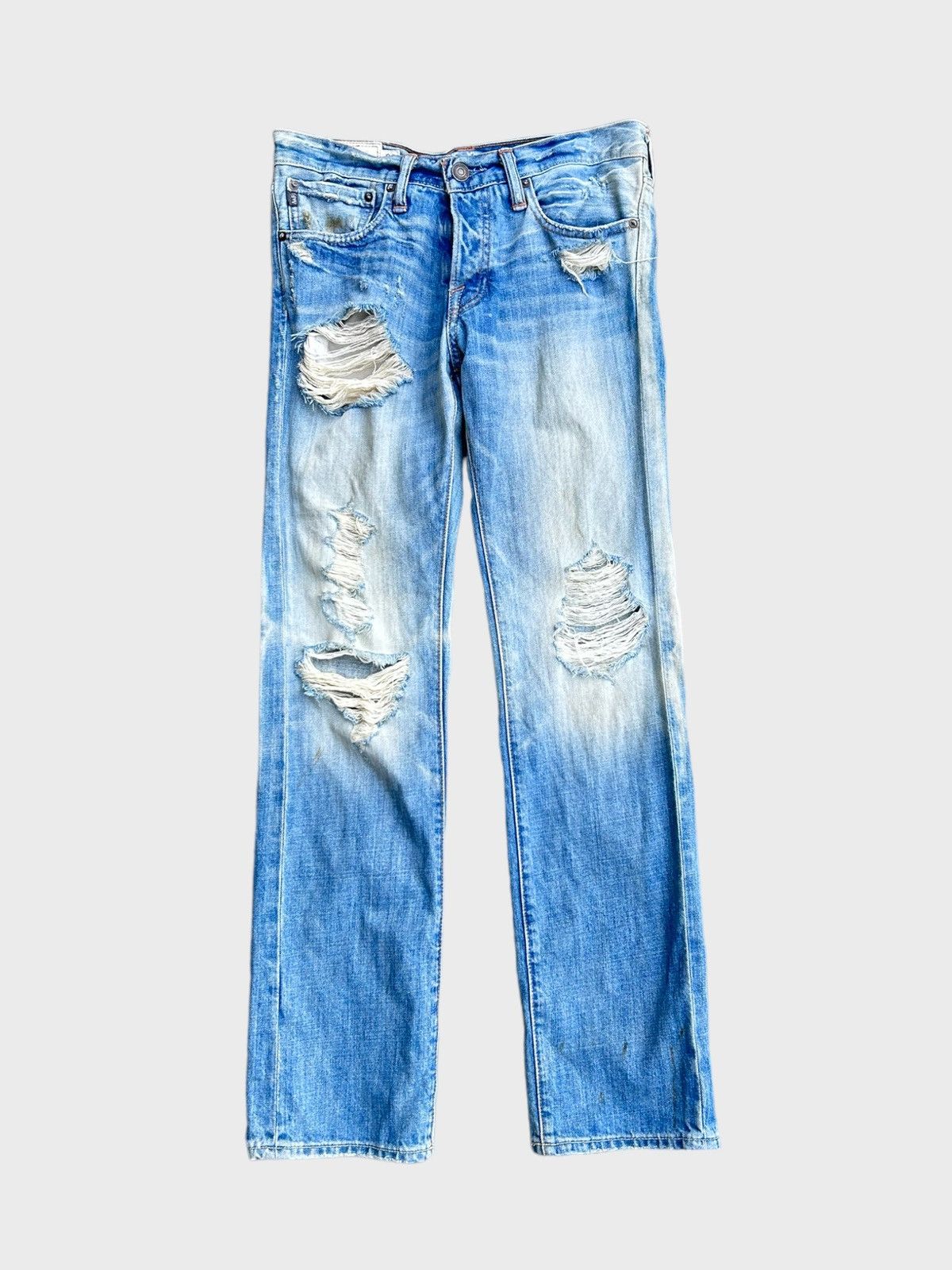 Abercrombie & Fitch × Vintage Abercrombie & Fitch Distressed Denim Size US 33 - 1 Thumbnail