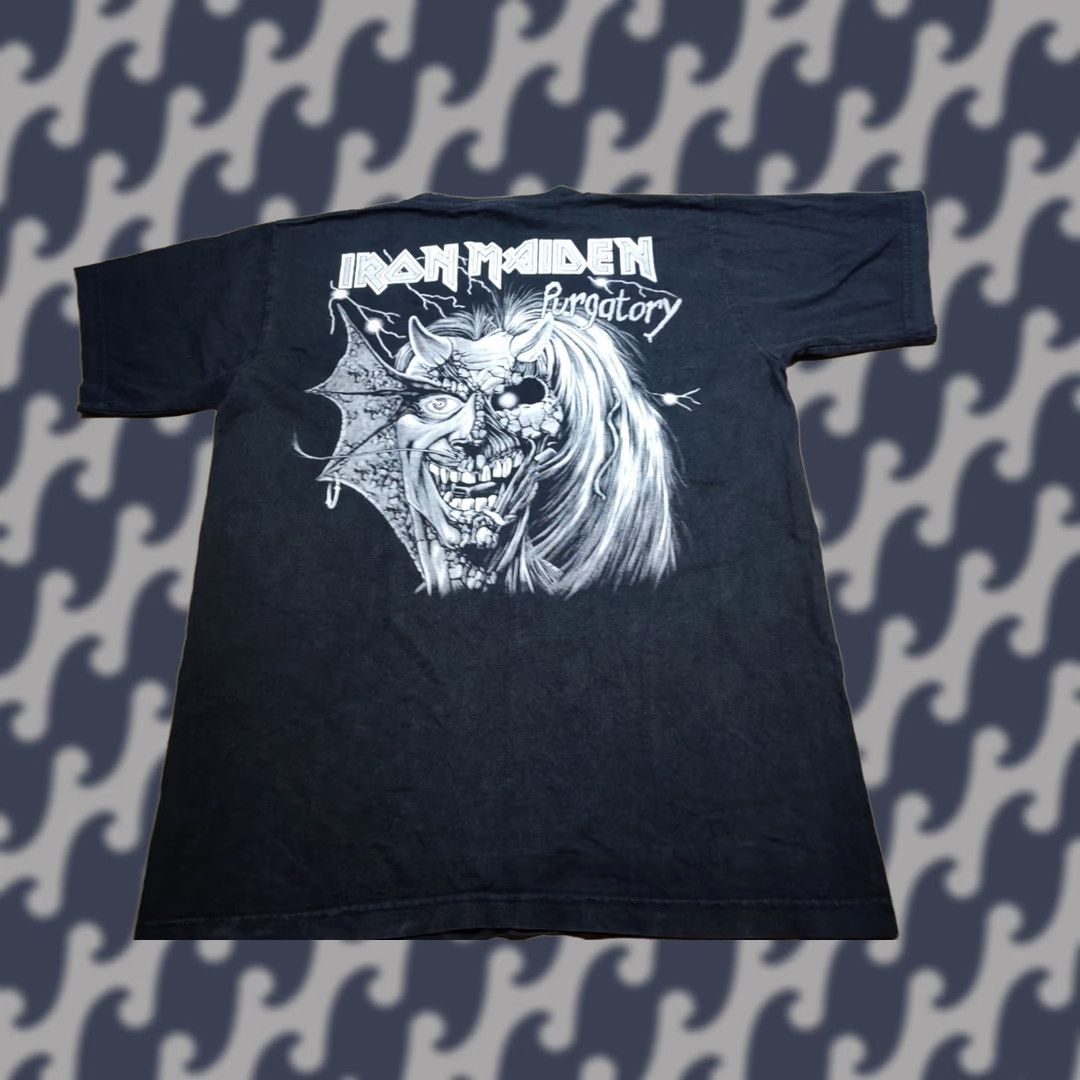 Vintage Iron Meiden Purgatory T-Shirt Mens Size L Music Metal Band Vintage Reo Rock Size US L / EU 52-54 / 3 - 1 Thumbnail