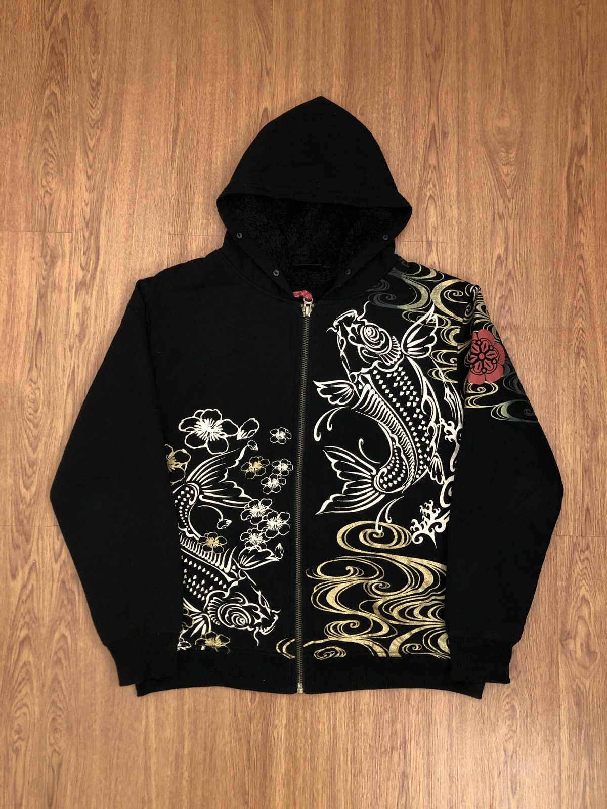 Bullet Noise × Japanese Brand Japanese tradition KOI zip hoodie Size US XL / EU 56 / 4 - 2 Thumbnail