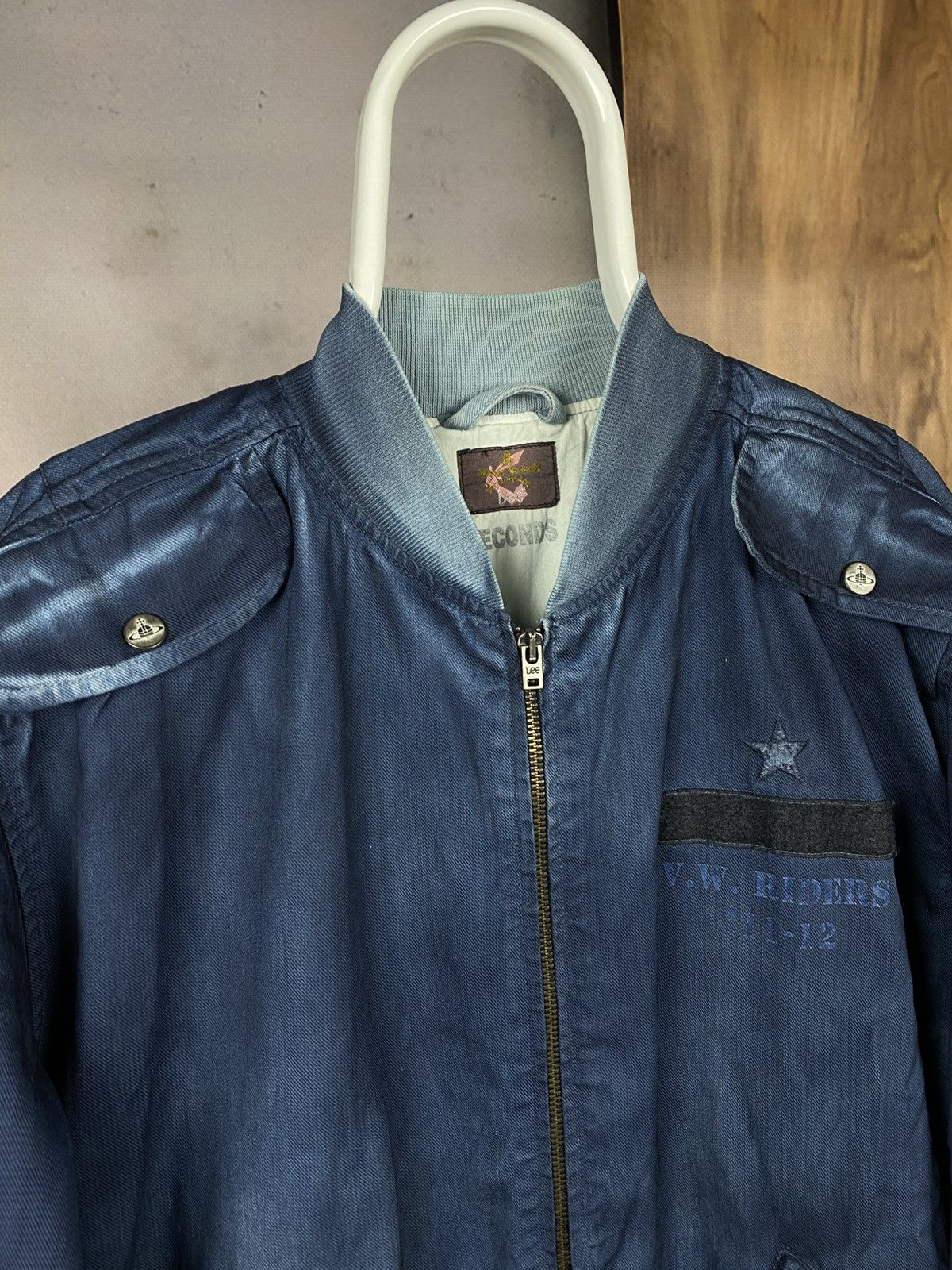Vivienne Westwood 🔥VTG 90s Bomber Jeans Jacket Vivienne Westwood Lee Seconds🔥 Size US XL / EU 56 / 4 - 2 Thumbnail