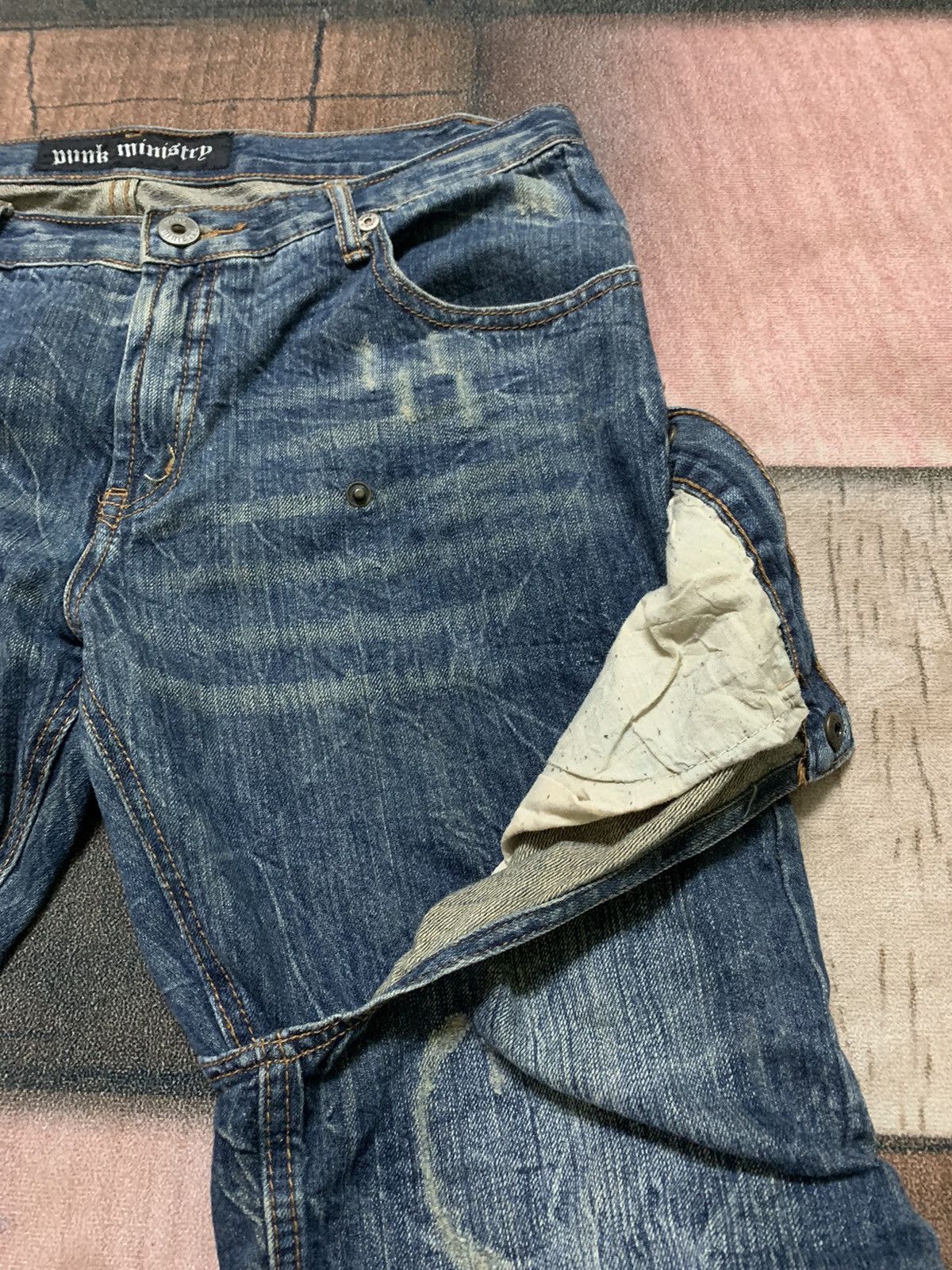 If Six Was Nine CRAZY BONDAGE PUNK double knee / double waist multipocket Size US 34 / EU 50 - 12 Thumbnail