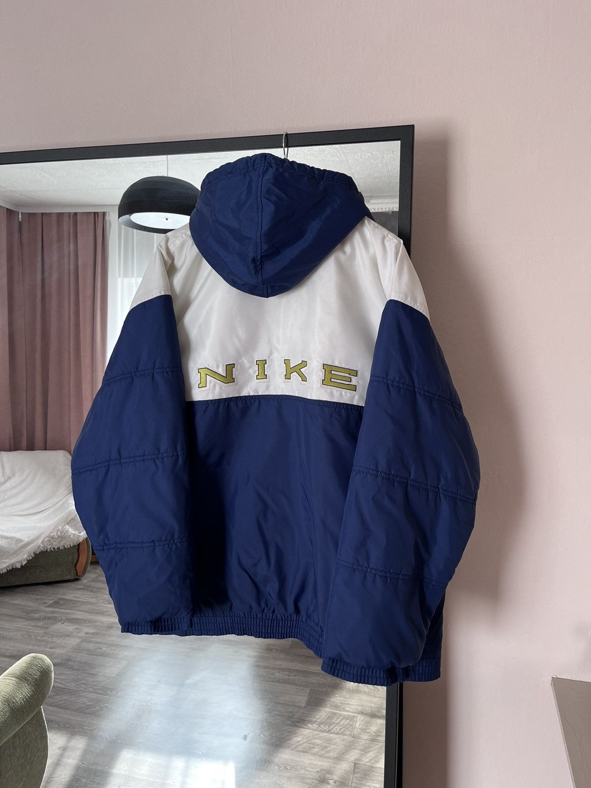 RARE Nike Y2K Vintage Winter Jacket Big Logo Swoosh