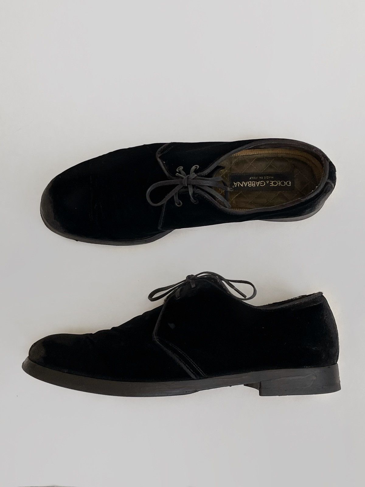 Dolce & Gabbana Dolce Gabbana distressed velour/leather casual shoes Size US 8.5 / EU 41-42 - 11 Thumbnail
