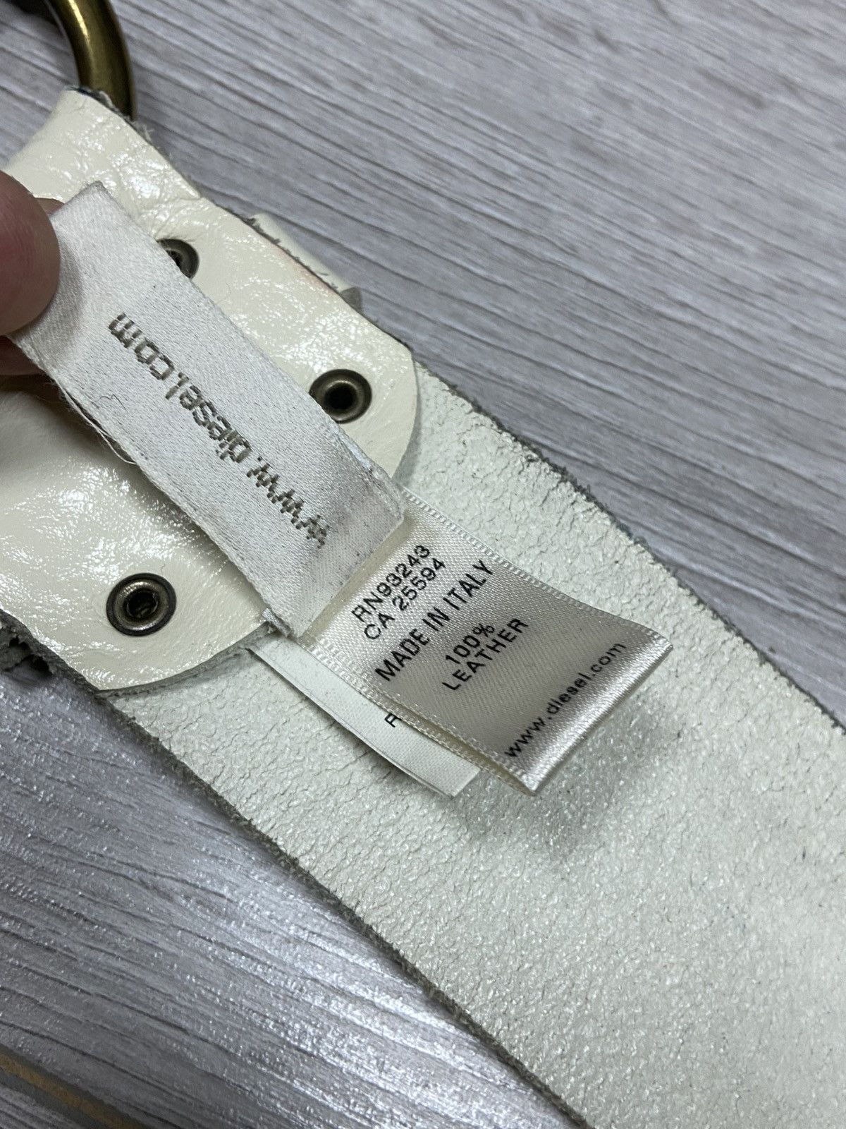 Diesel Diesel circle buckle logo wide vintage leather belt Italy Size ONE SIZE - 7 Thumbnail
